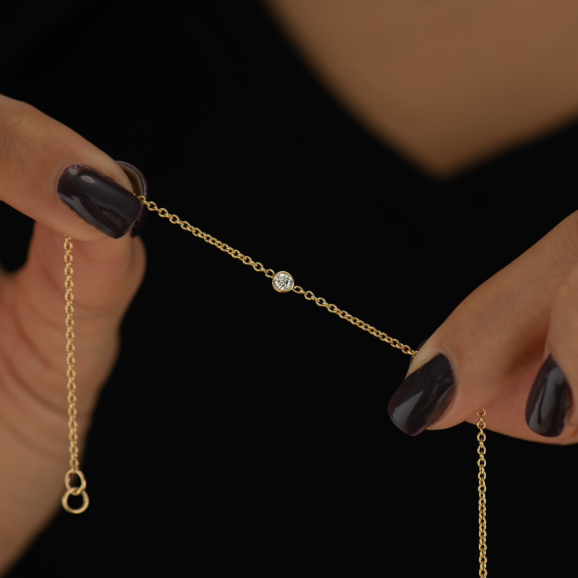 Minimal Diamond Bracelet