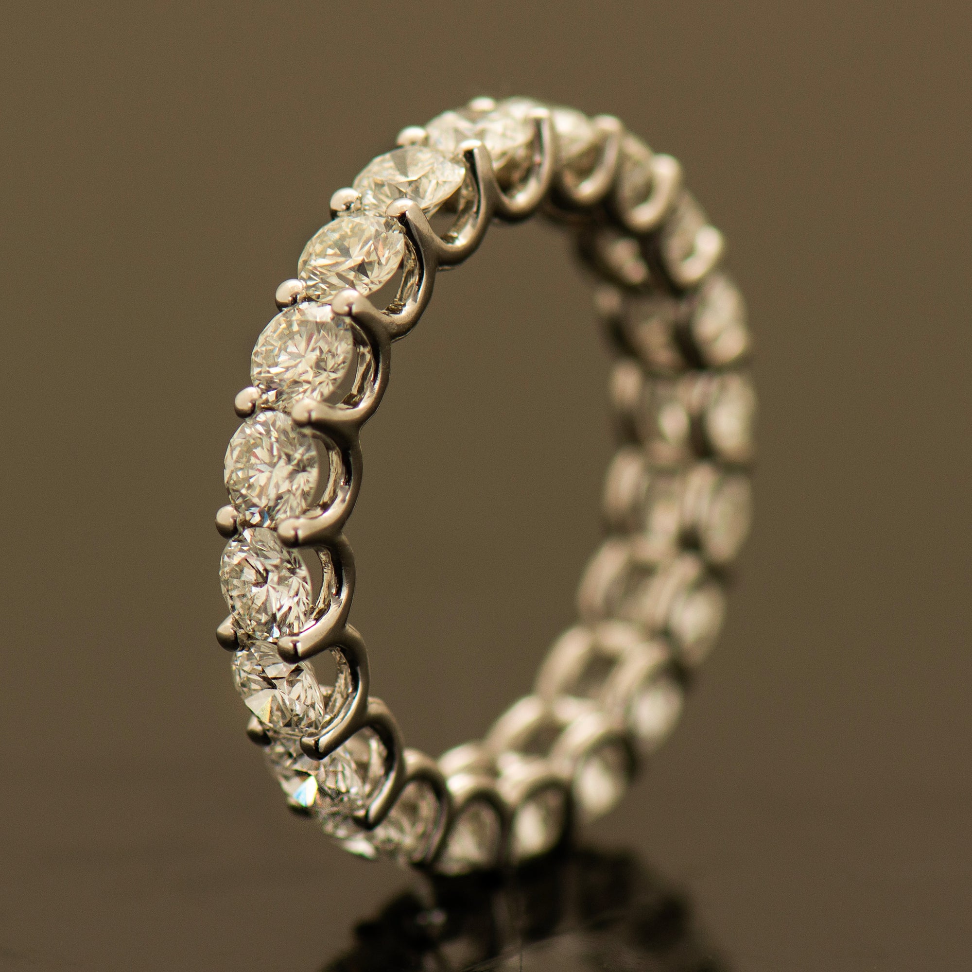 Wide Diamonds Eternity Ring