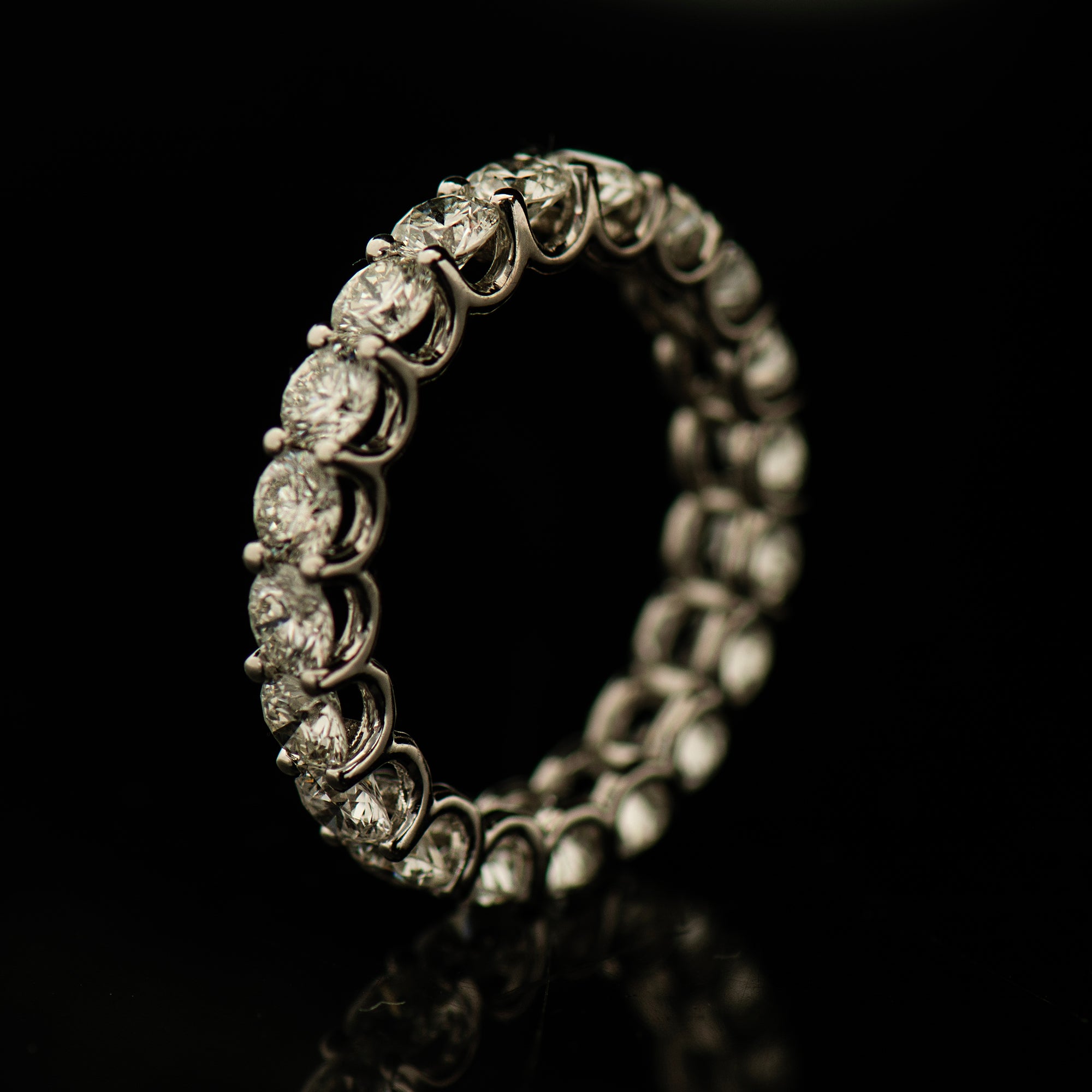 Wide Diamonds Eternity Ring