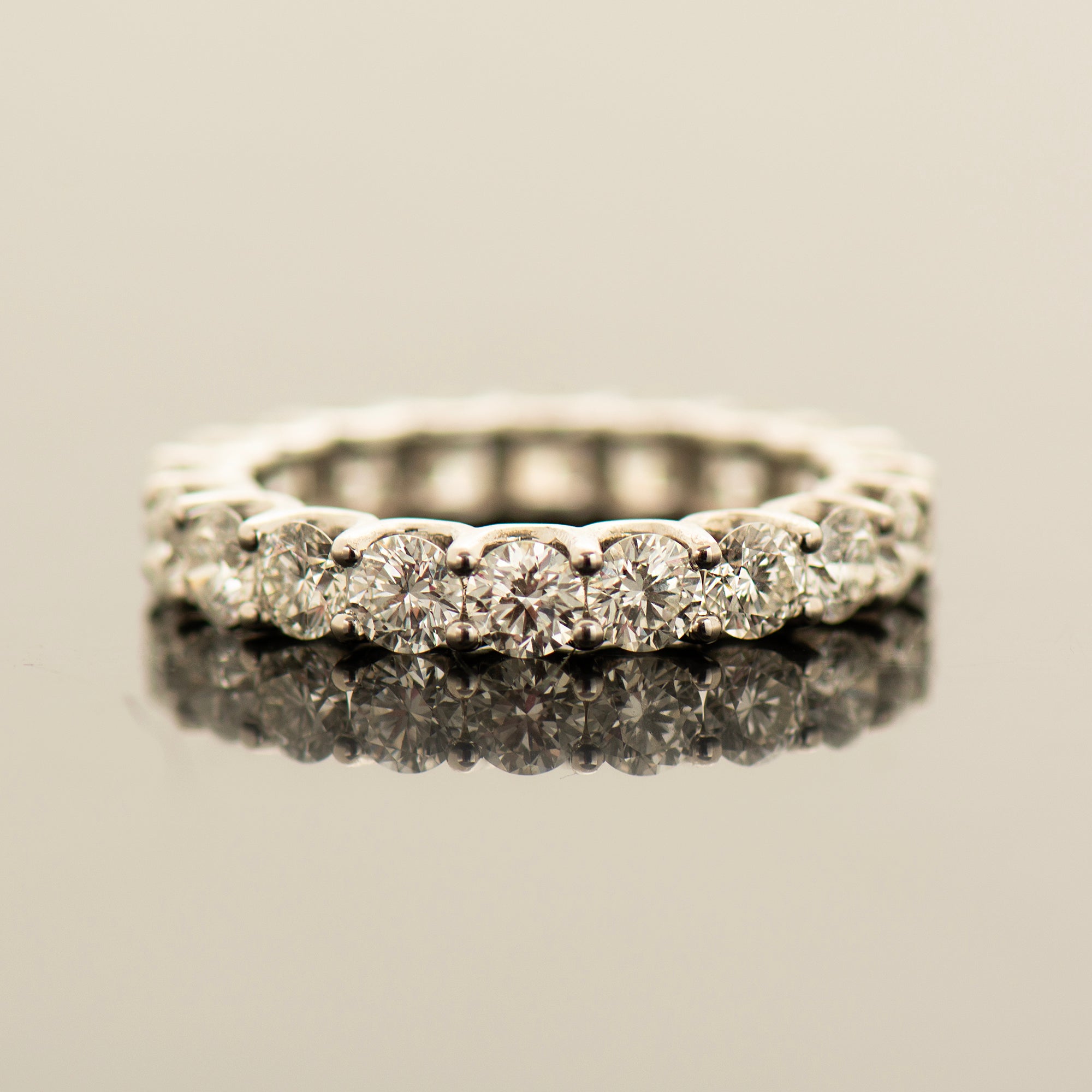 Wide Diamonds Eternity Ring
