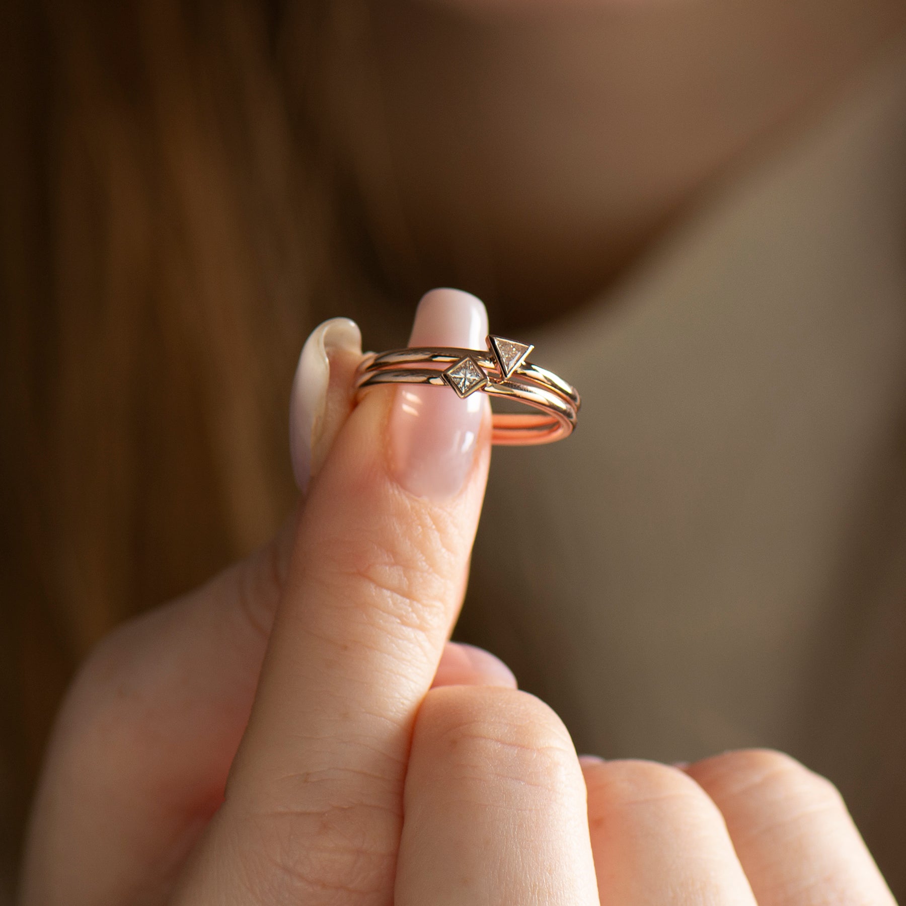 Square Diamond Ring