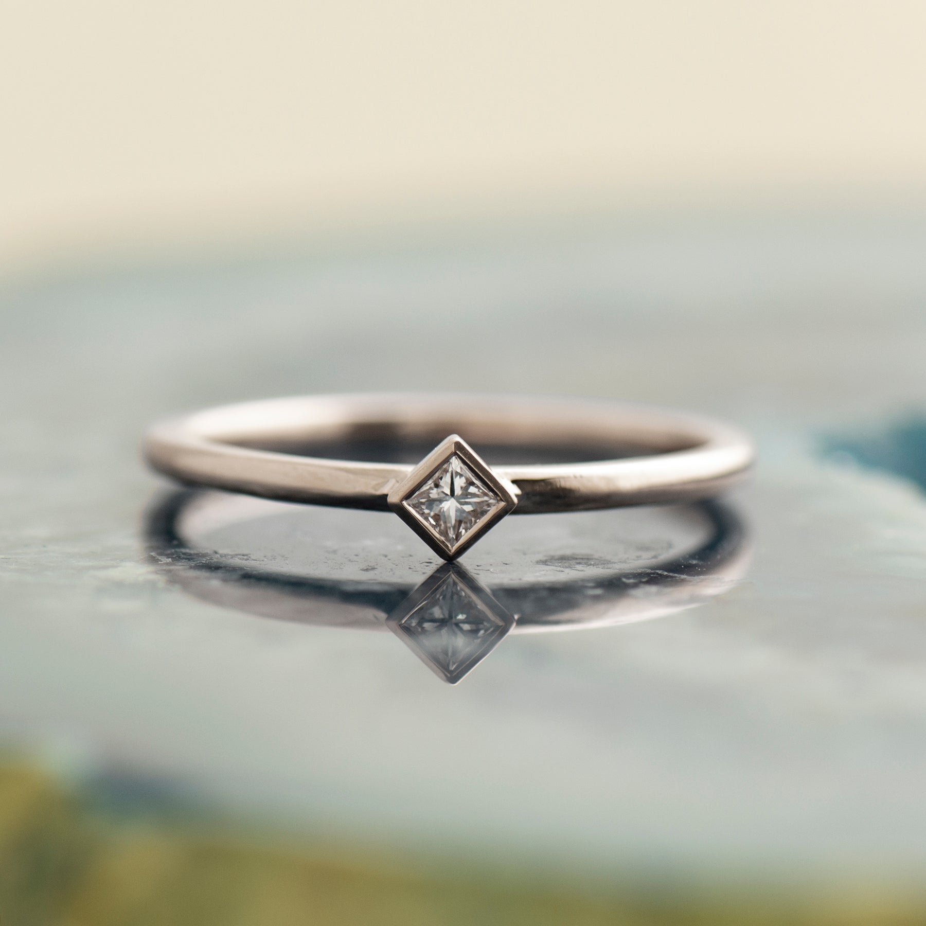 Square Diamond Ring