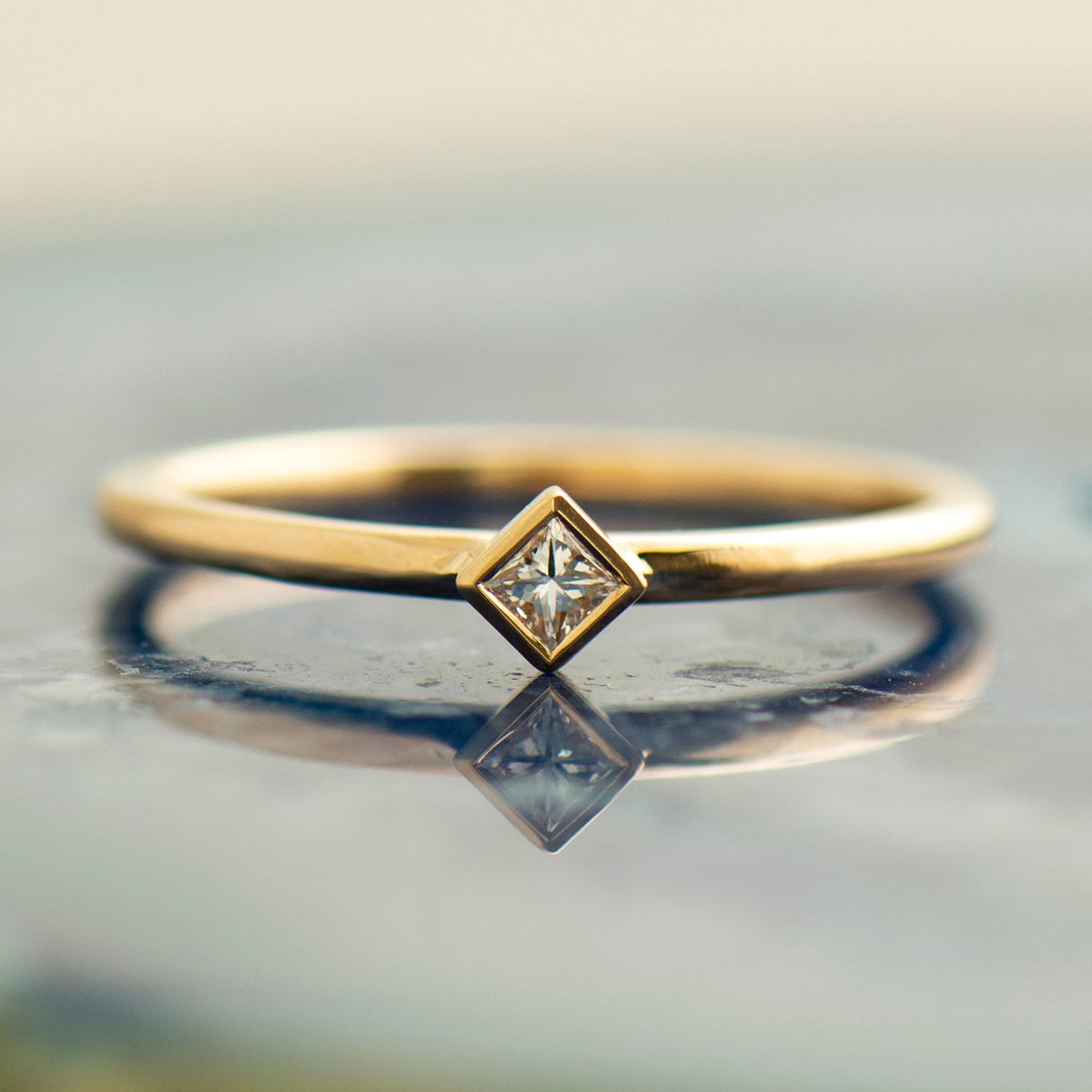 Square Diamond Ring