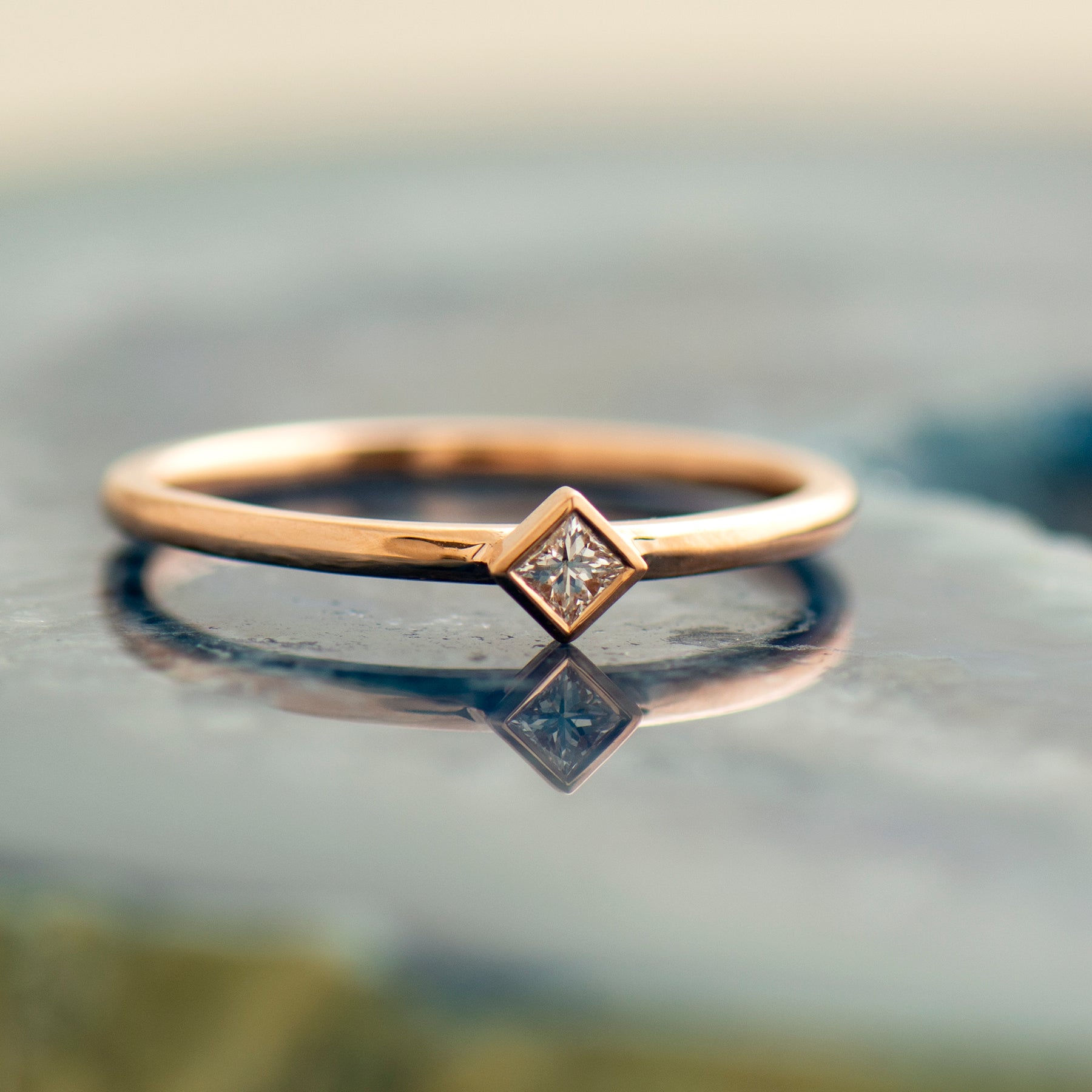 Square Diamond Ring