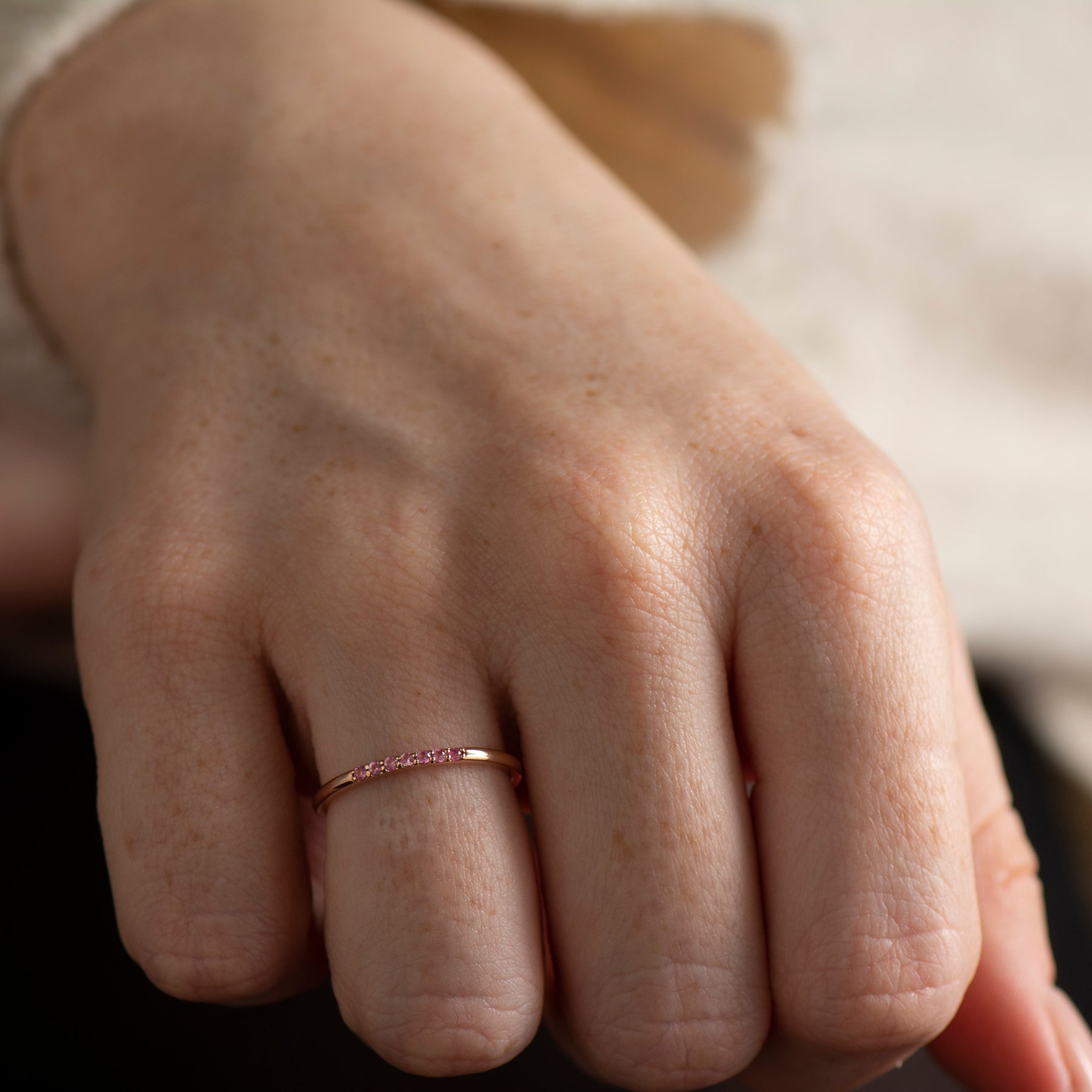 Pink Sapphires Ring