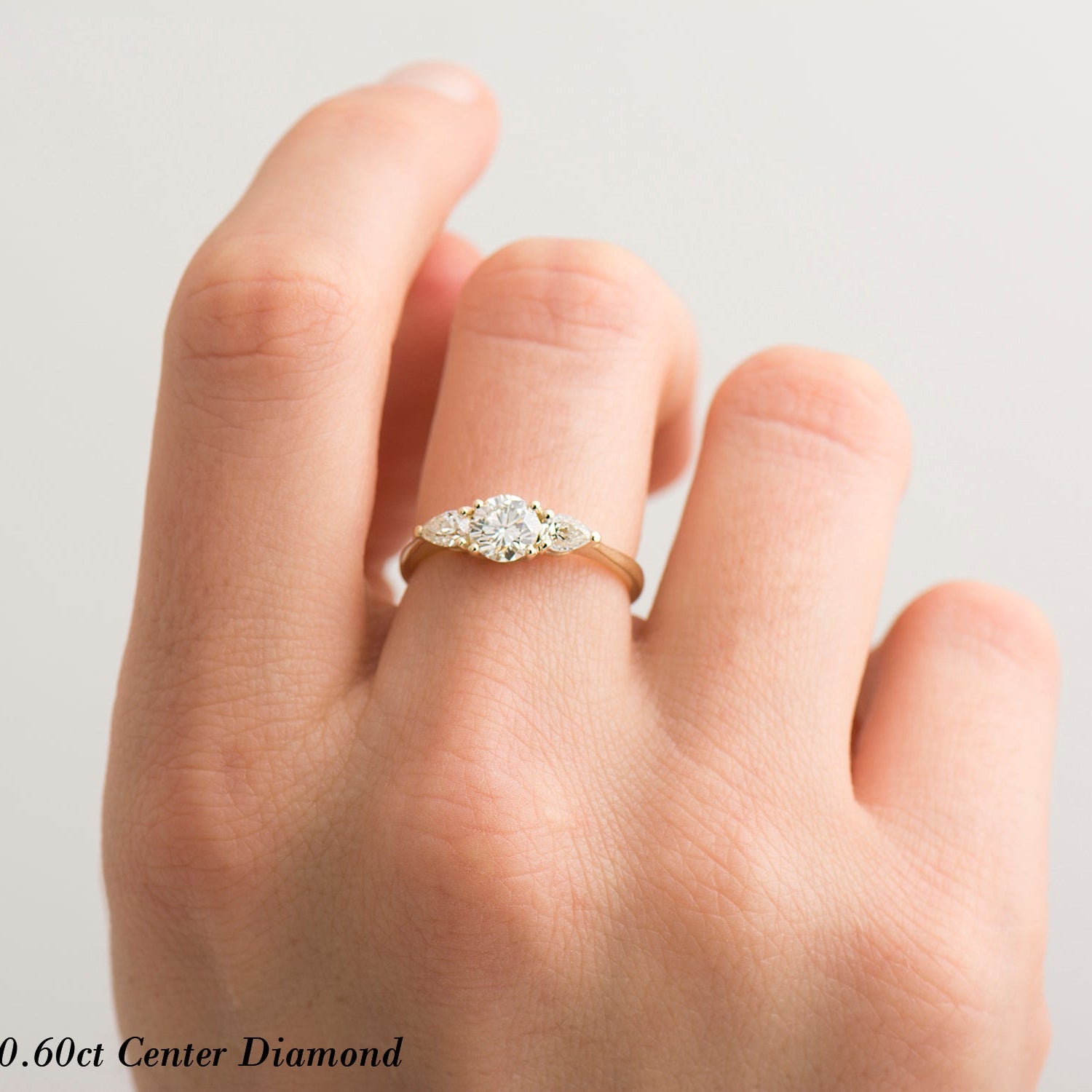 The 3 Stone Ring - Round & Pears