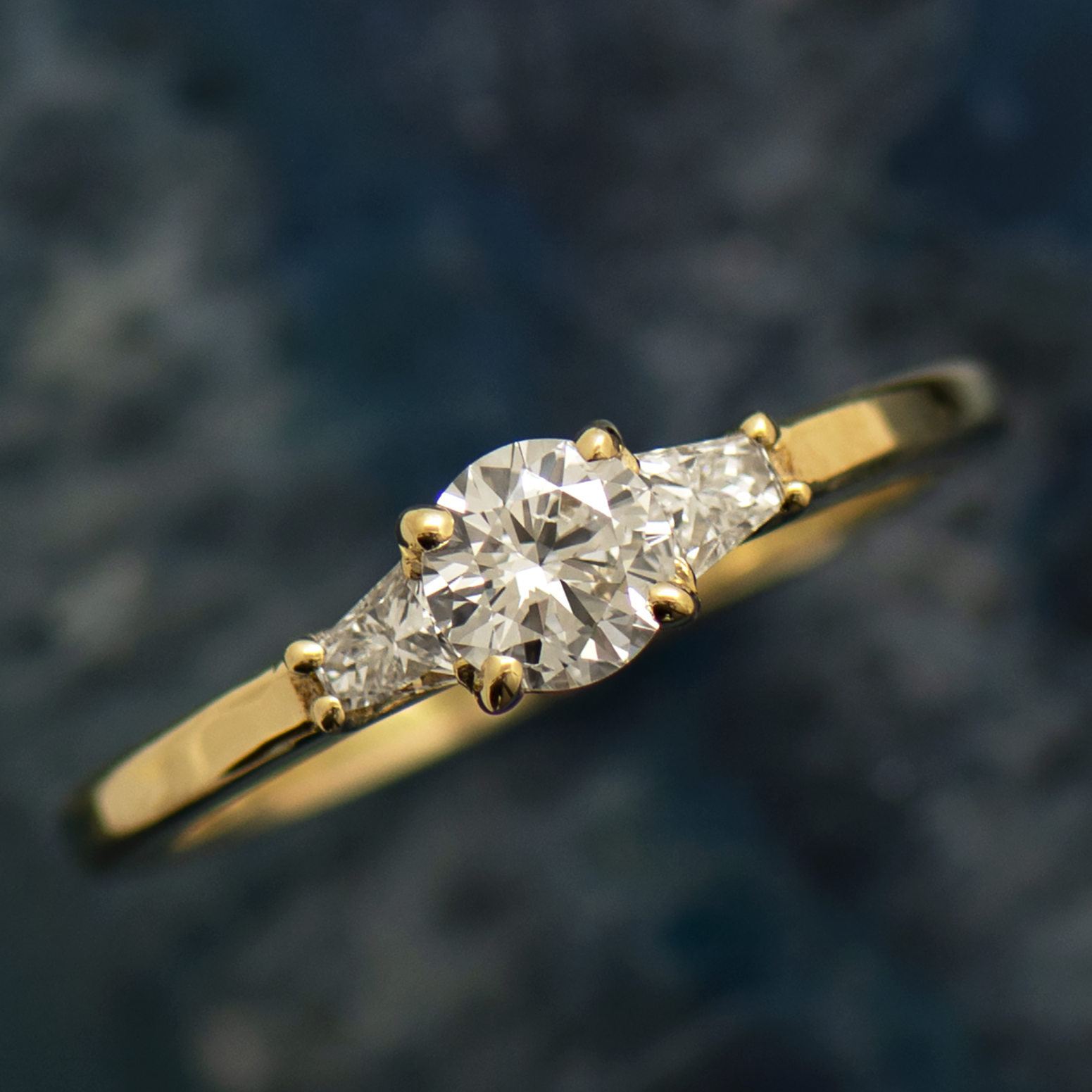 The 3 Stone Ring - Round & Tapered Princess