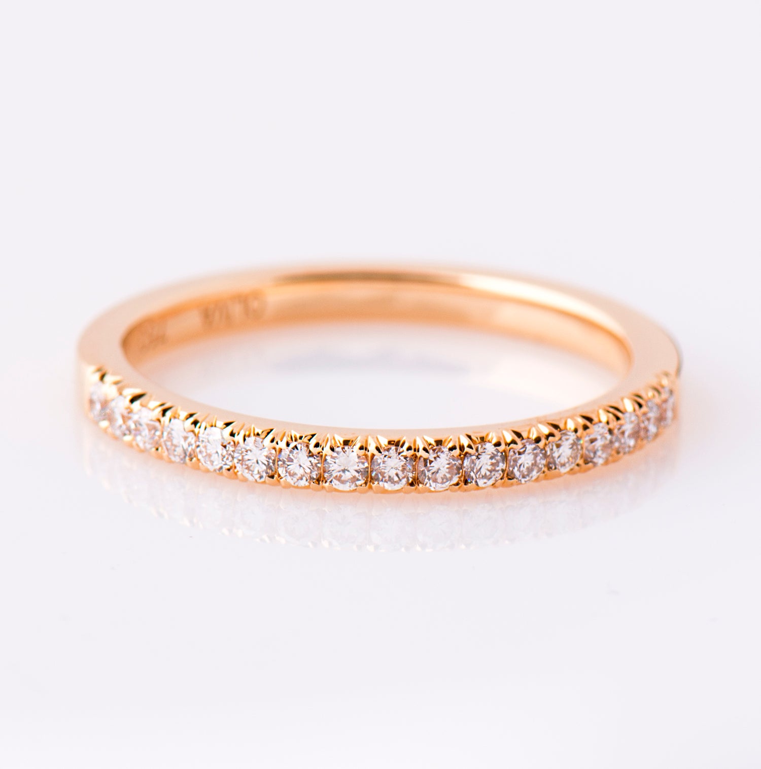 2 mm Pave Diamond Ring