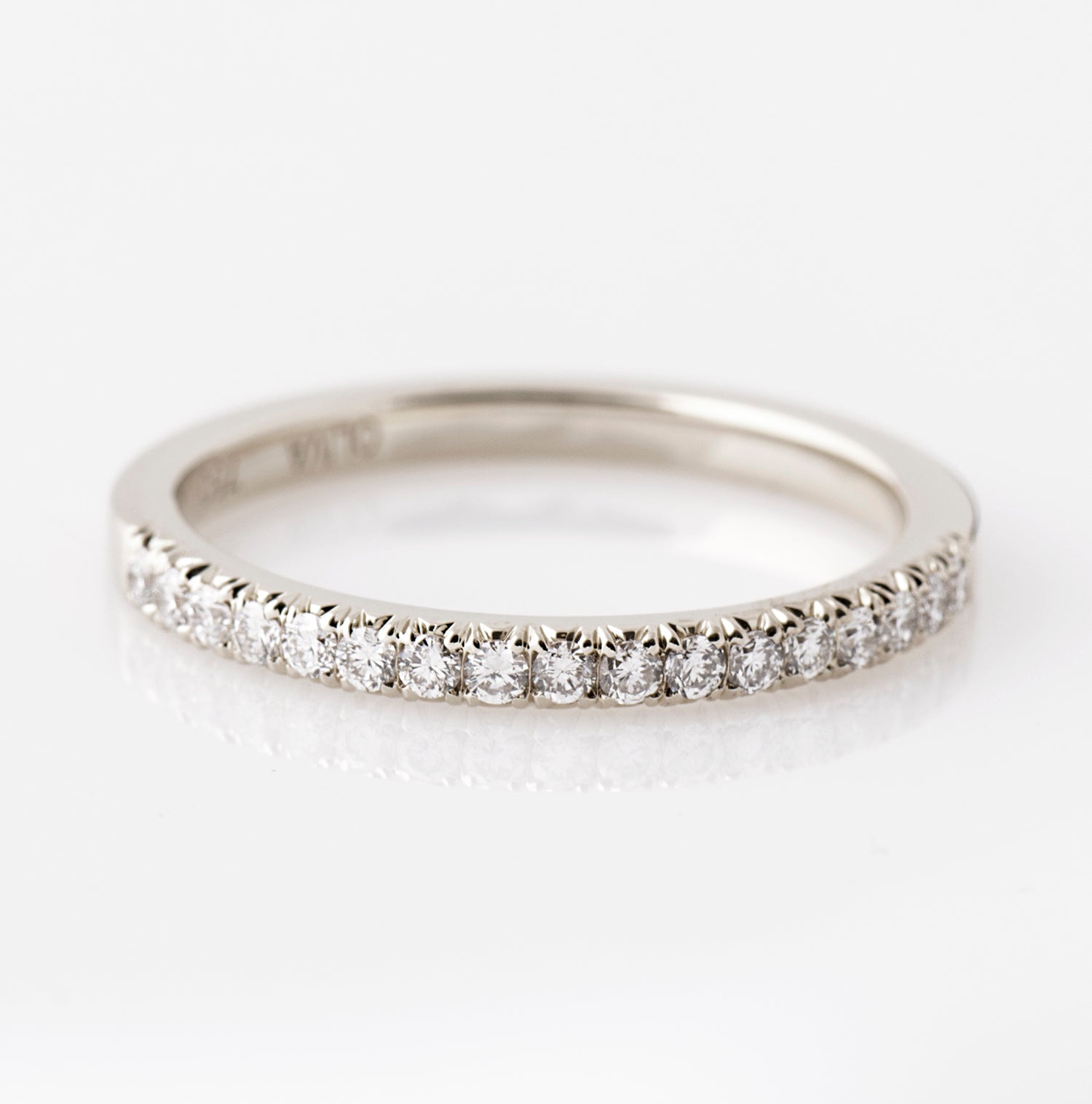 2 mm Pave Diamond Ring