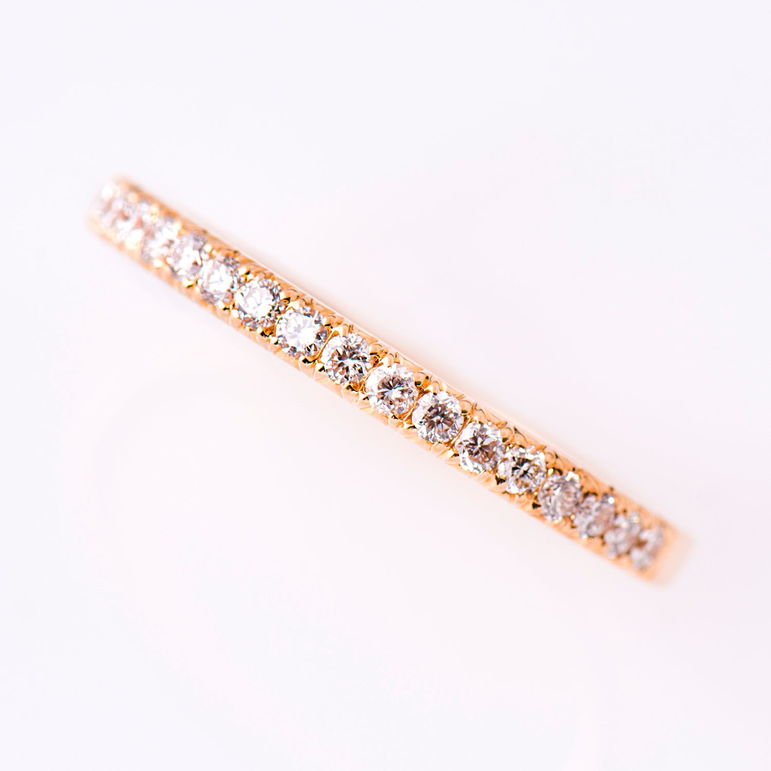 2 mm Pave Diamond Ring