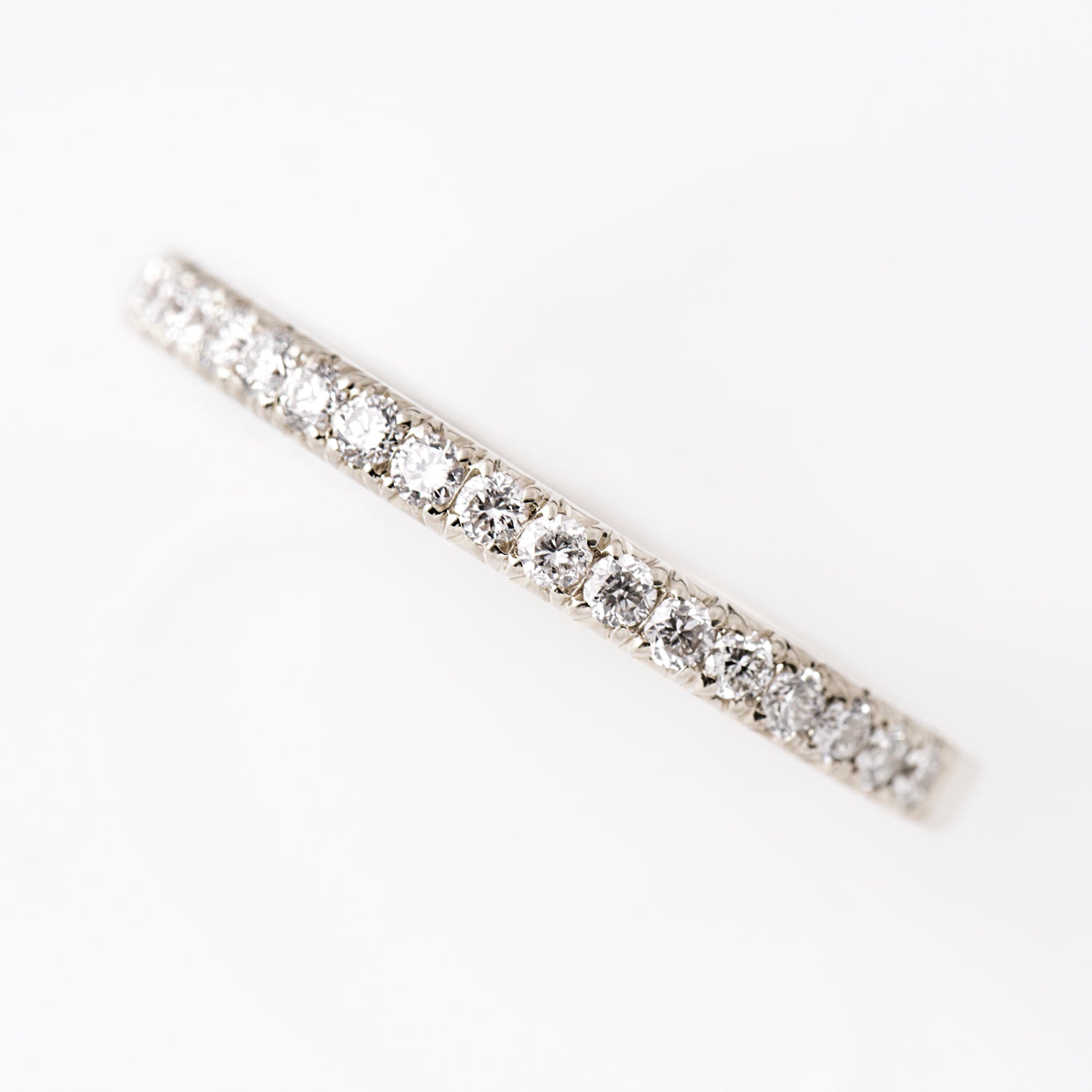 2 mm Pave Diamond Ring