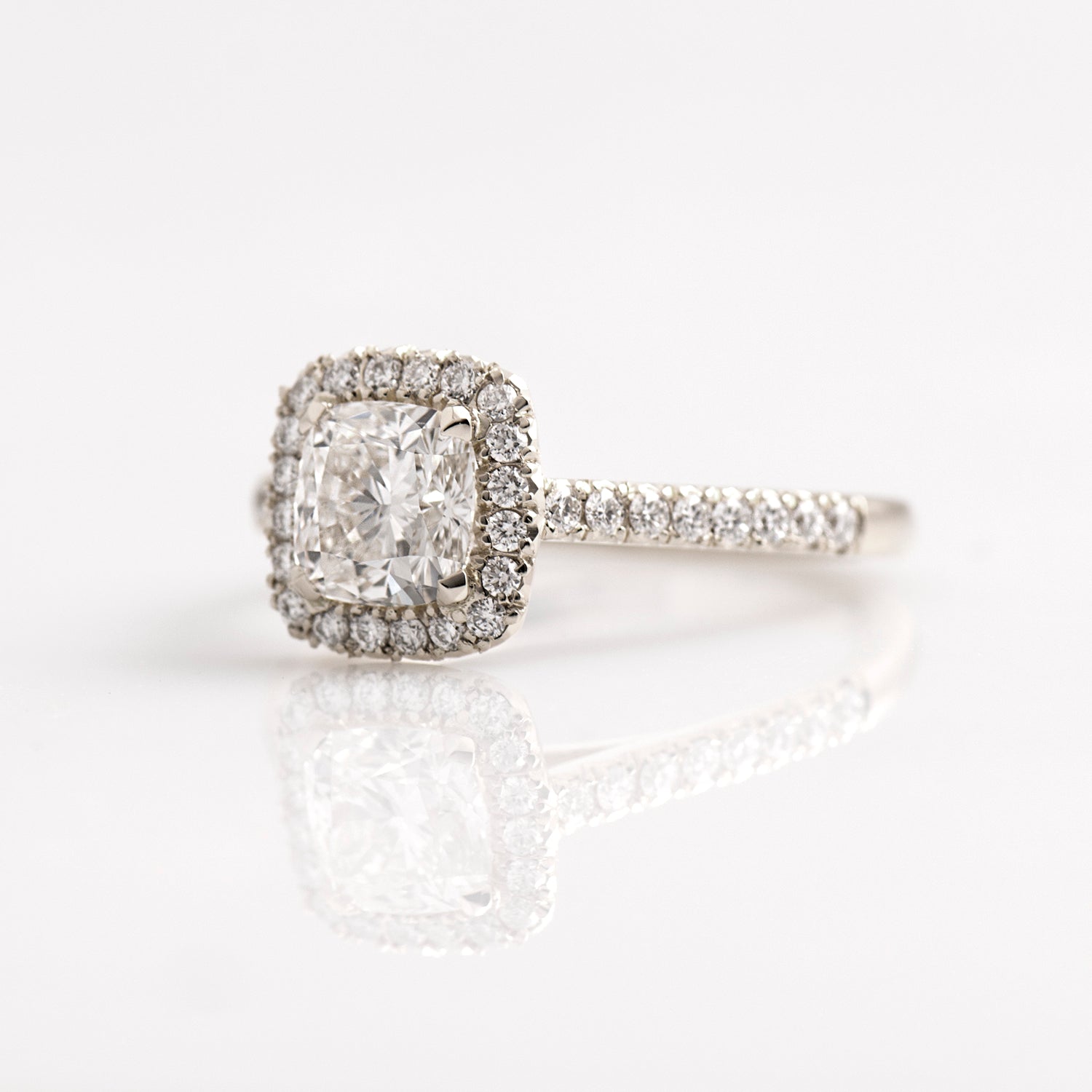 The Cushion Halo Ring