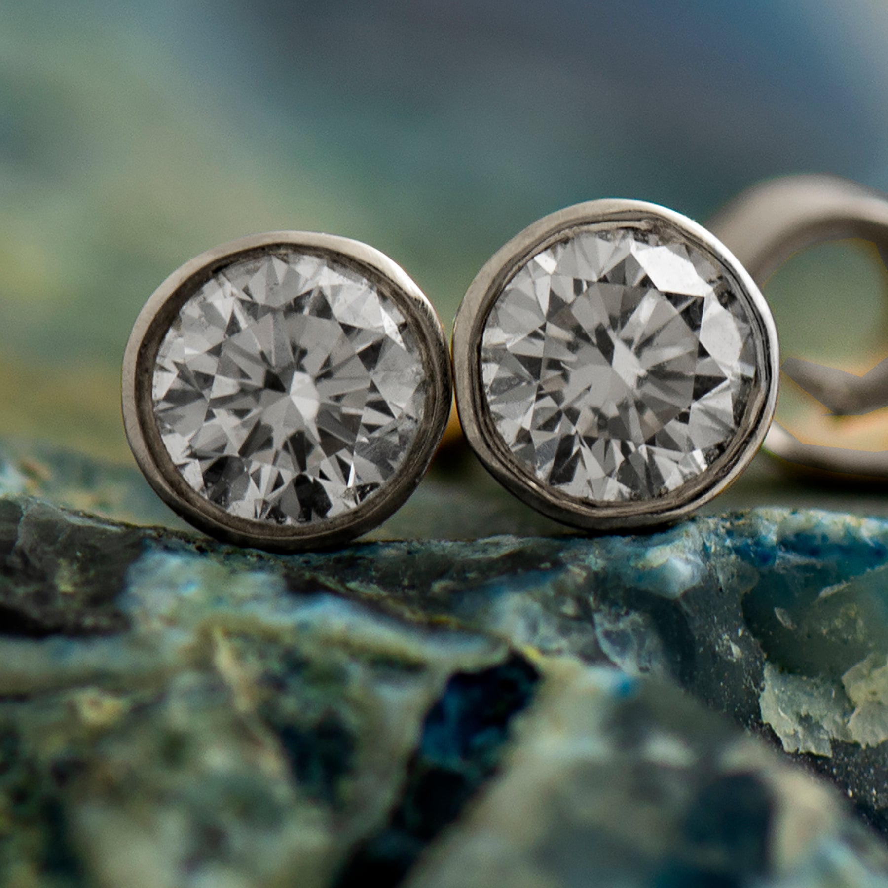 Round brilliant Diamond Earrings