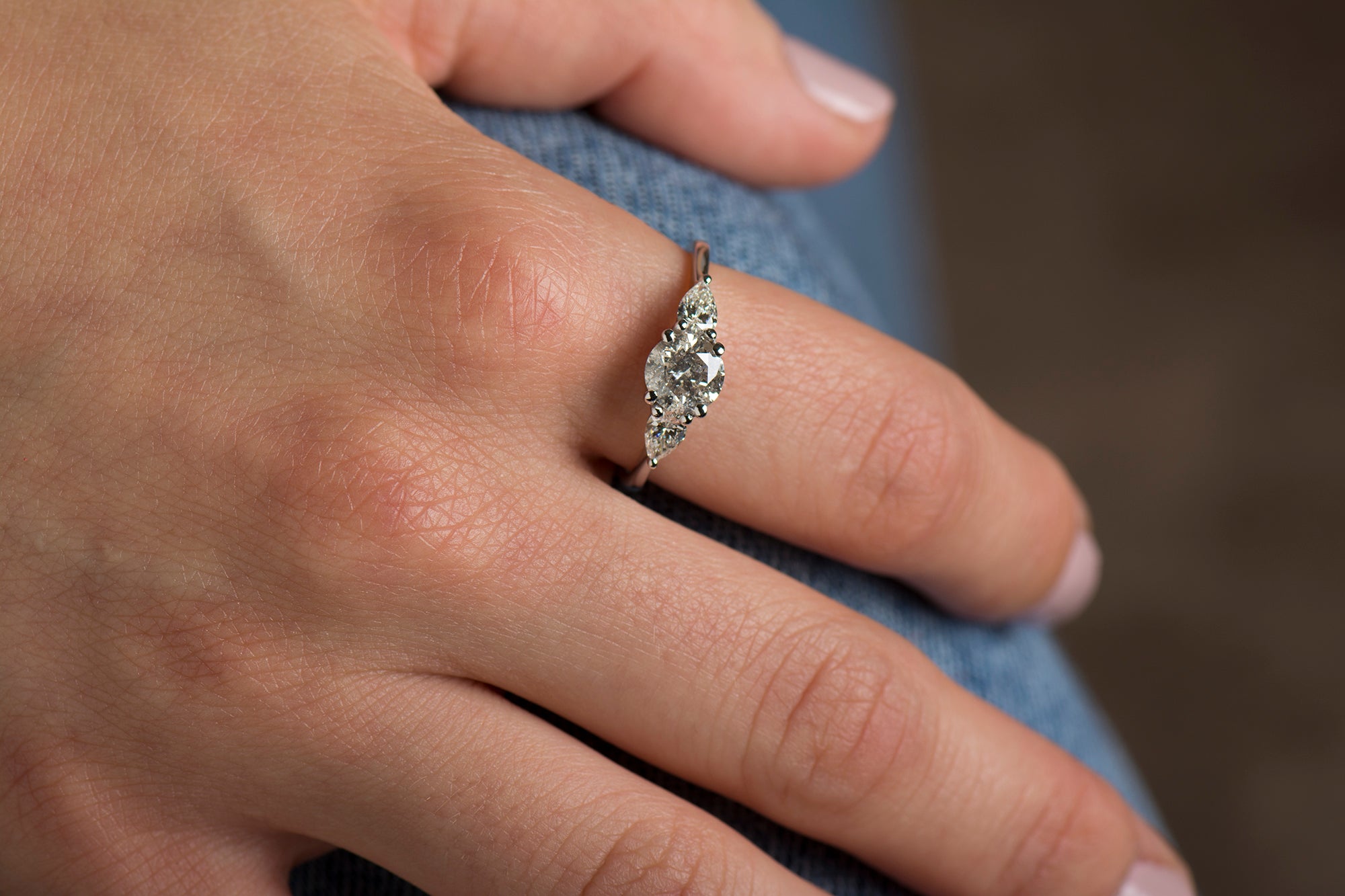 Salt And Pepper Engagement Ring