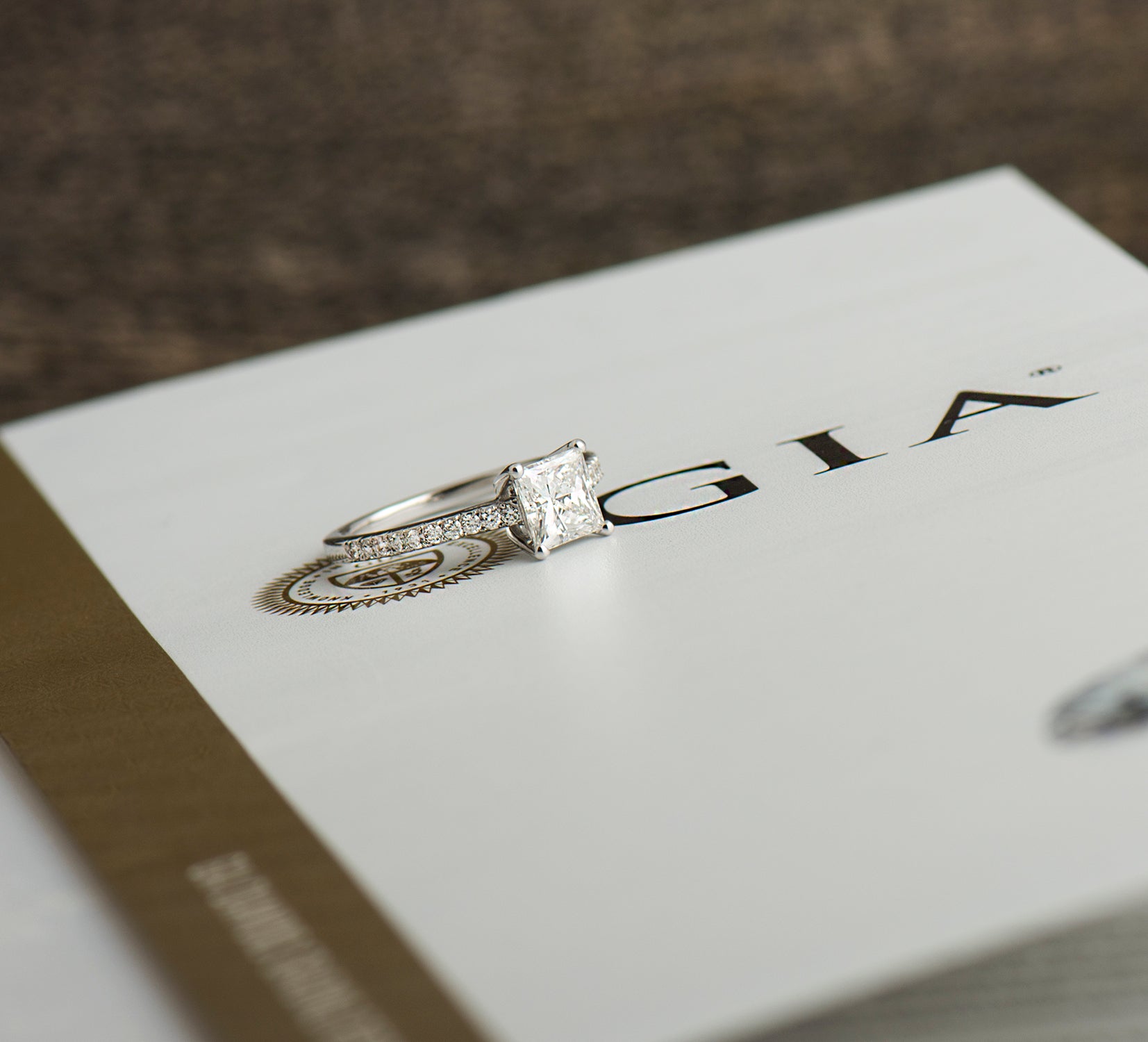 Pave Princess Engagement Ring