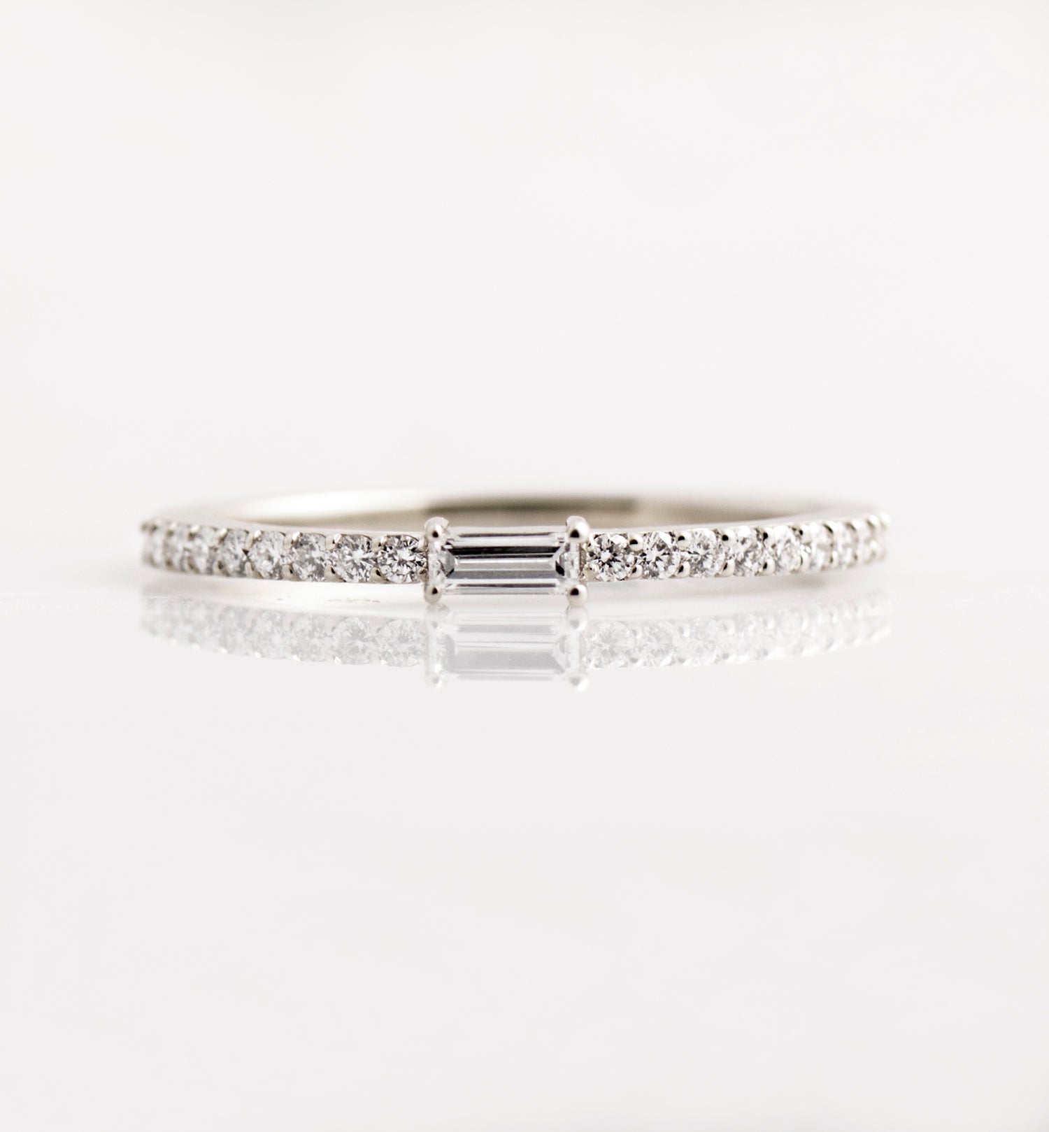 Baguette Diamond Ring With Sides