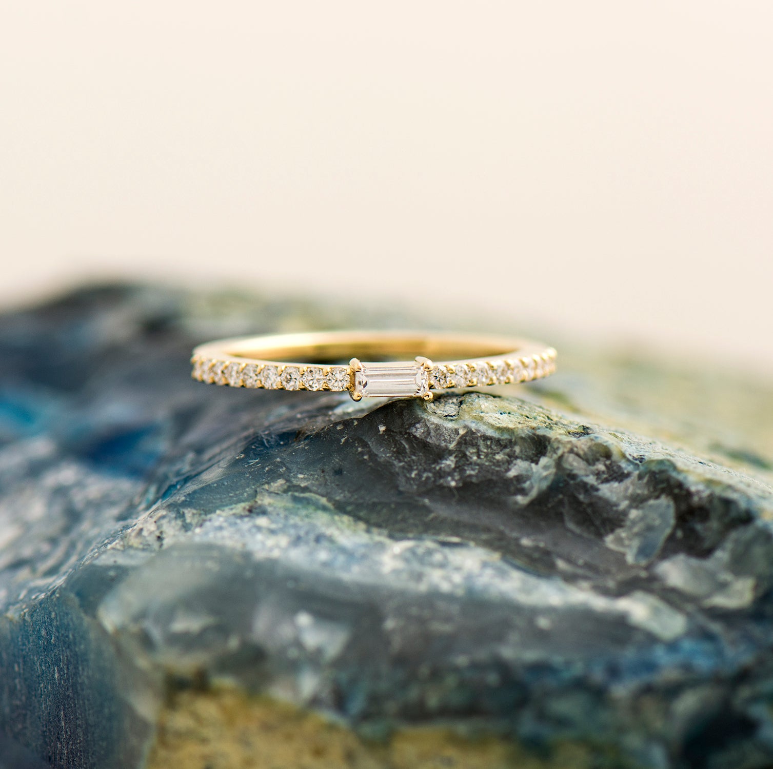 Baguette Diamond Ring With Sides