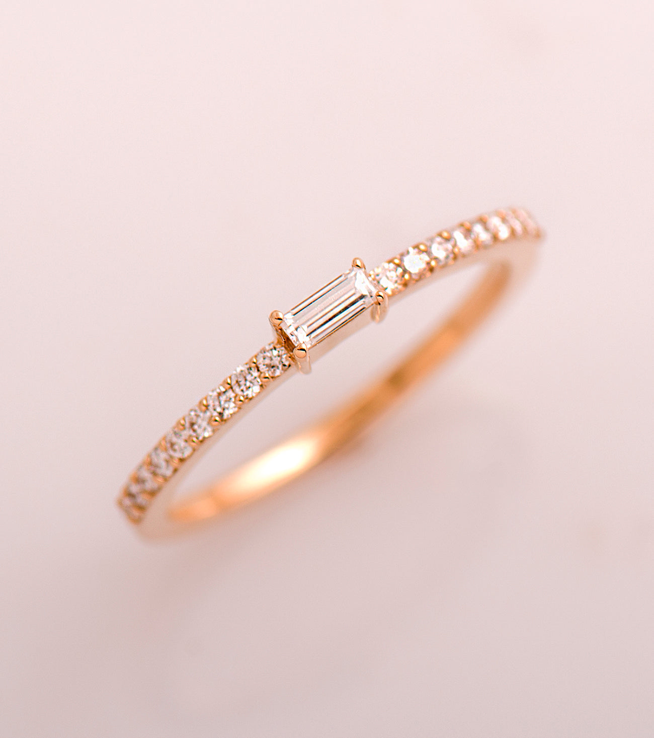 Baguette Diamond Ring With Sides