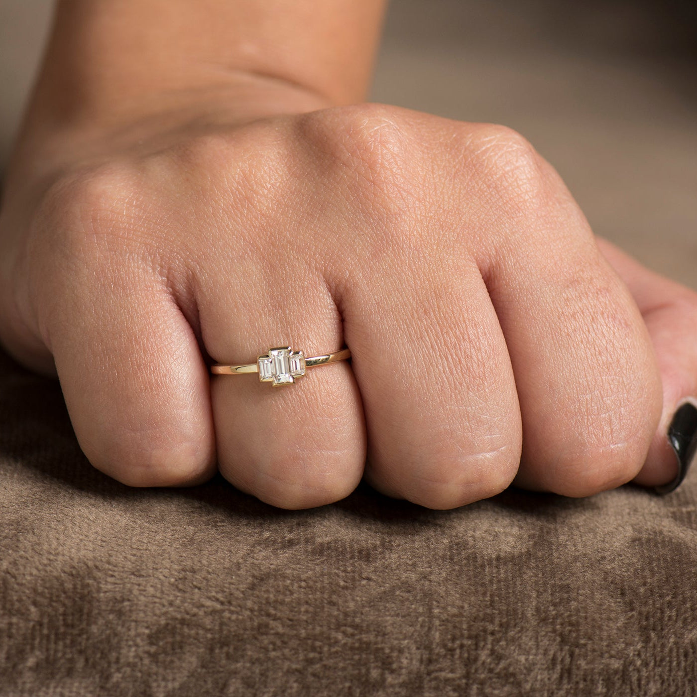 Baguette Engagement Ring