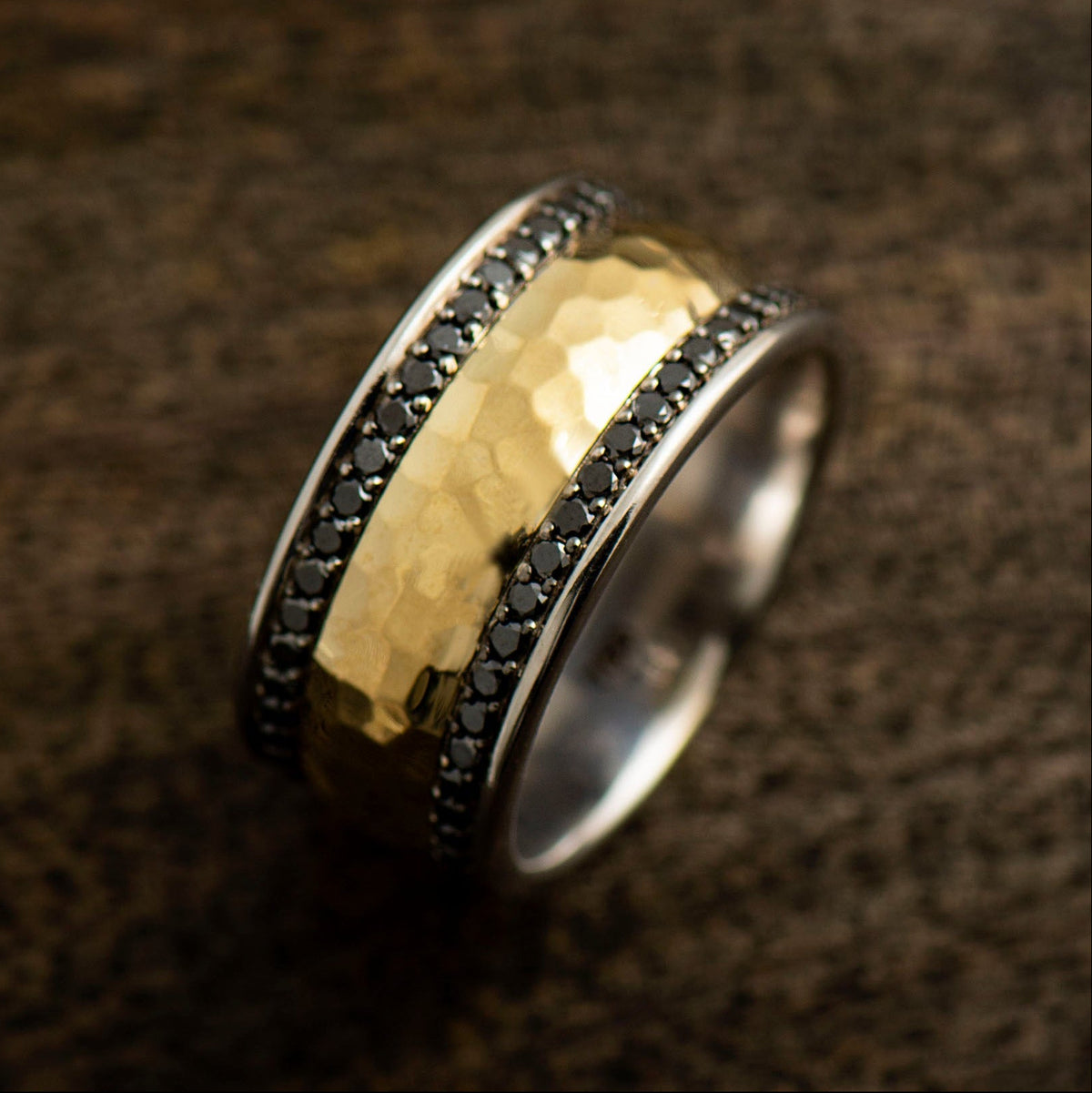 Men's Ring Black Diamonds
