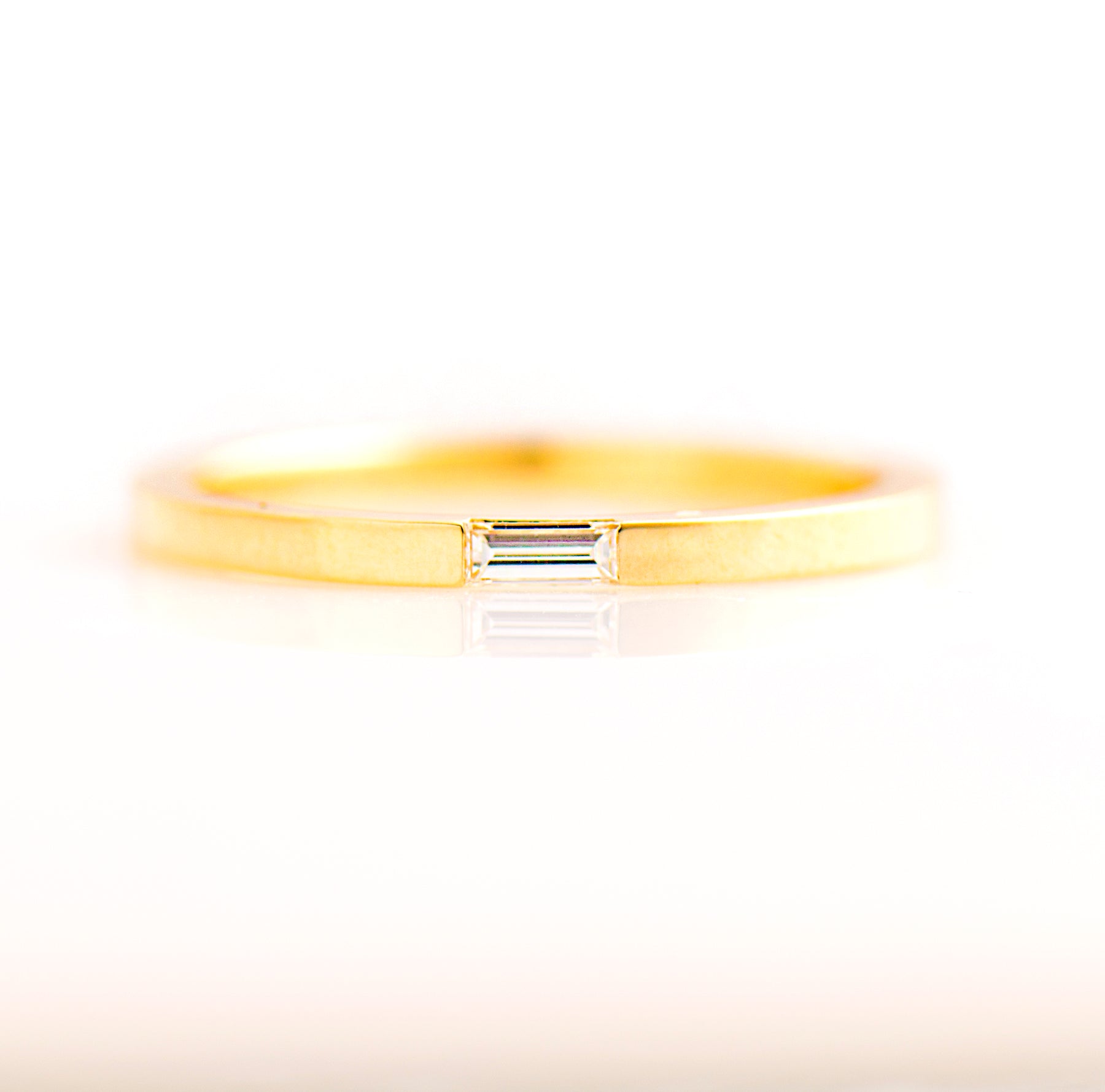 Tiny Baguette Wedding Ring