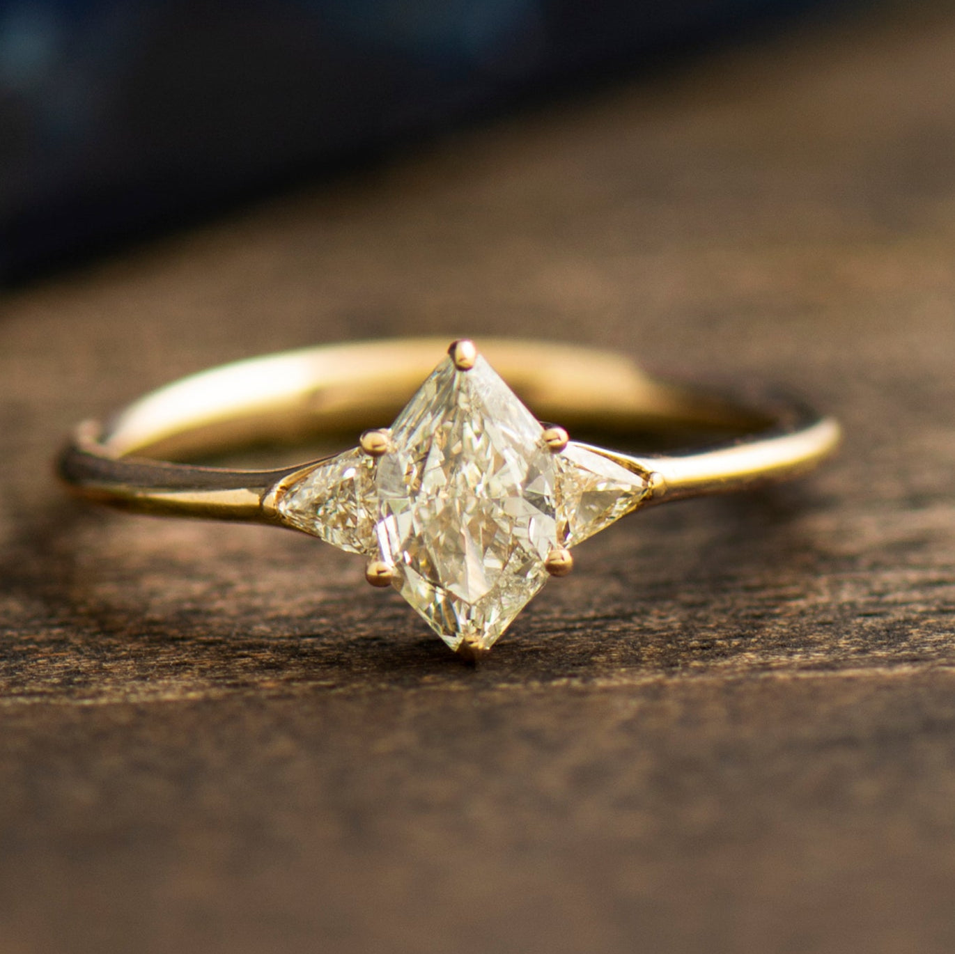 Hexagonal Diamond Ring