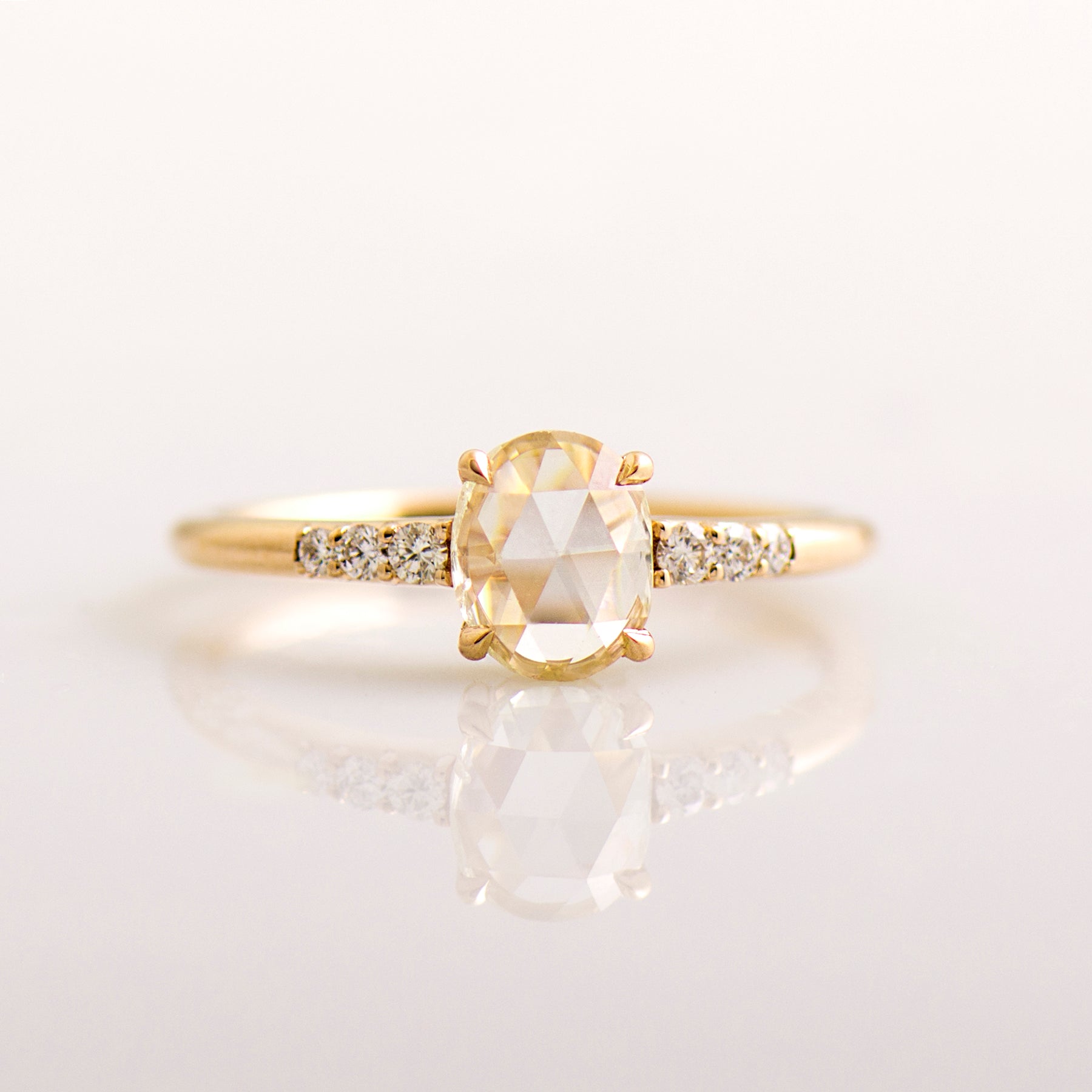 Rose Cut Diamond Ring