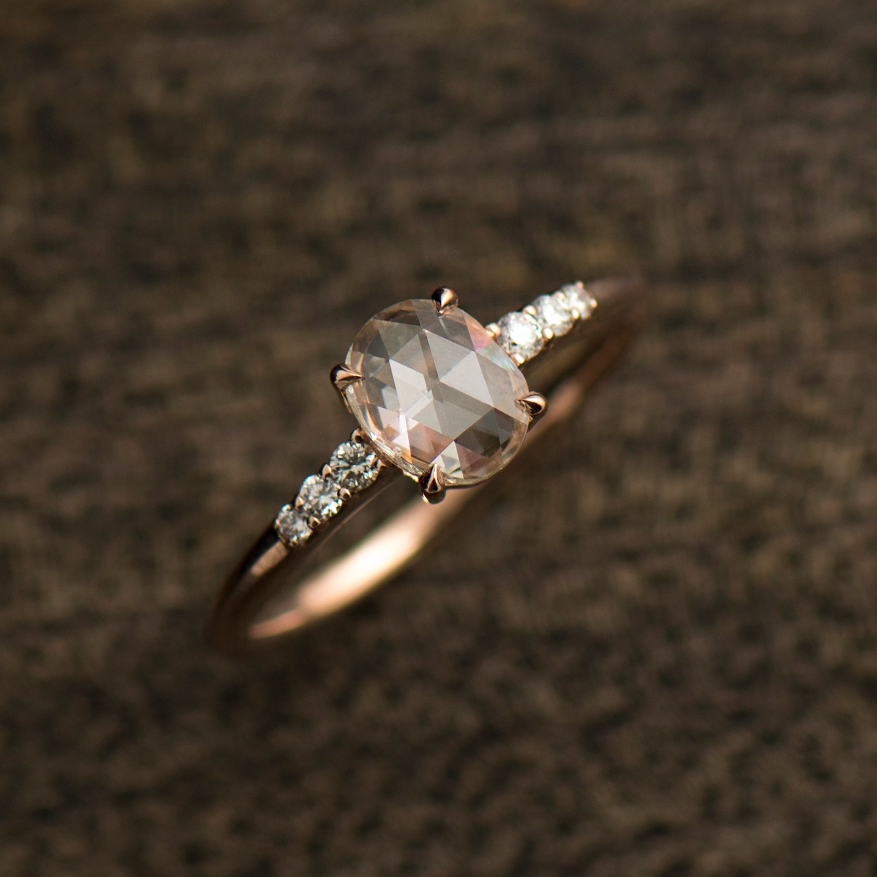 Rose Cut Diamond Ring