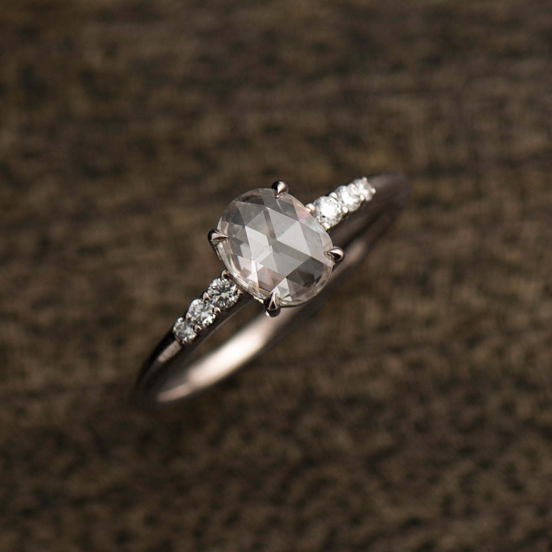 Rose Cut Diamond Ring