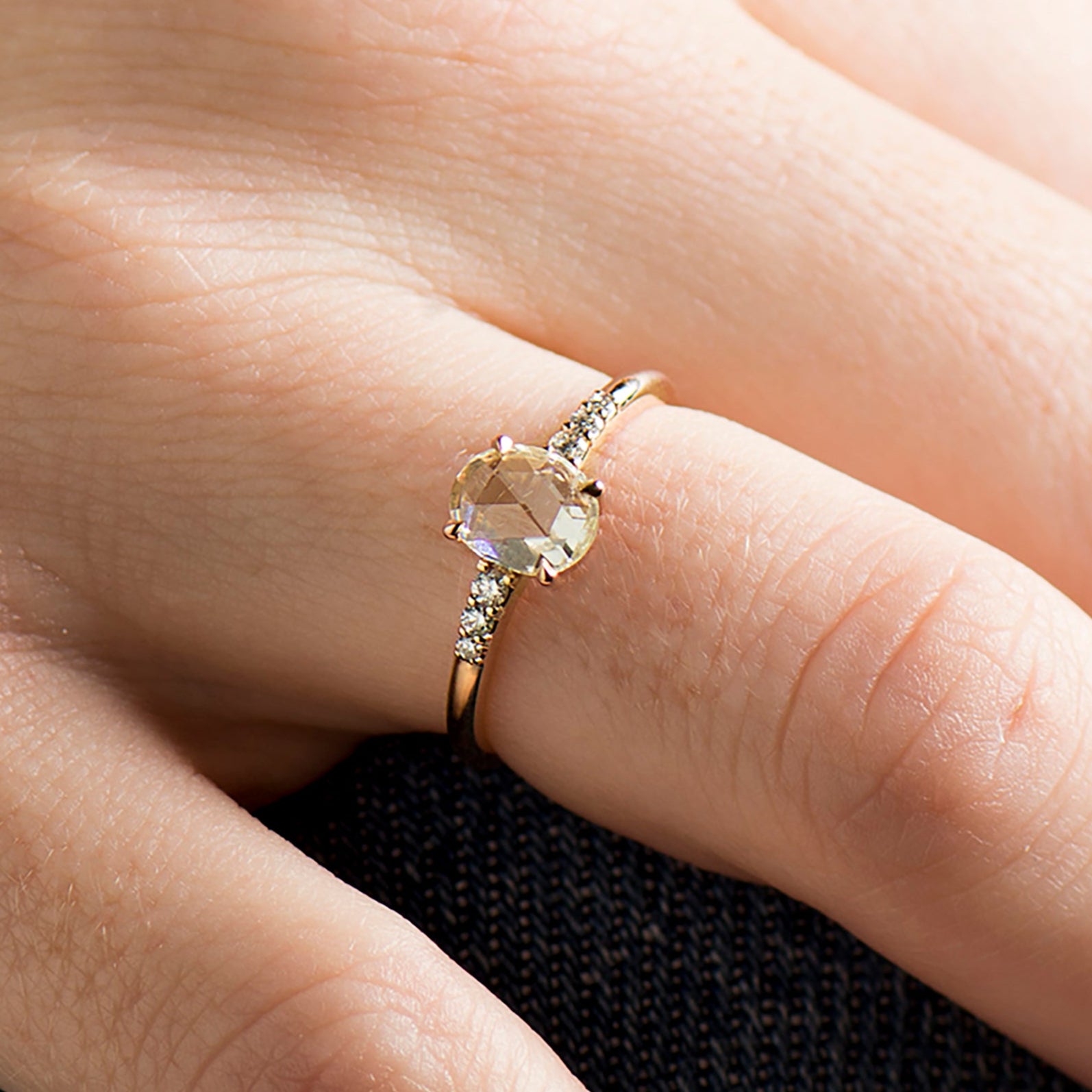 Rose Cut Diamond Ring