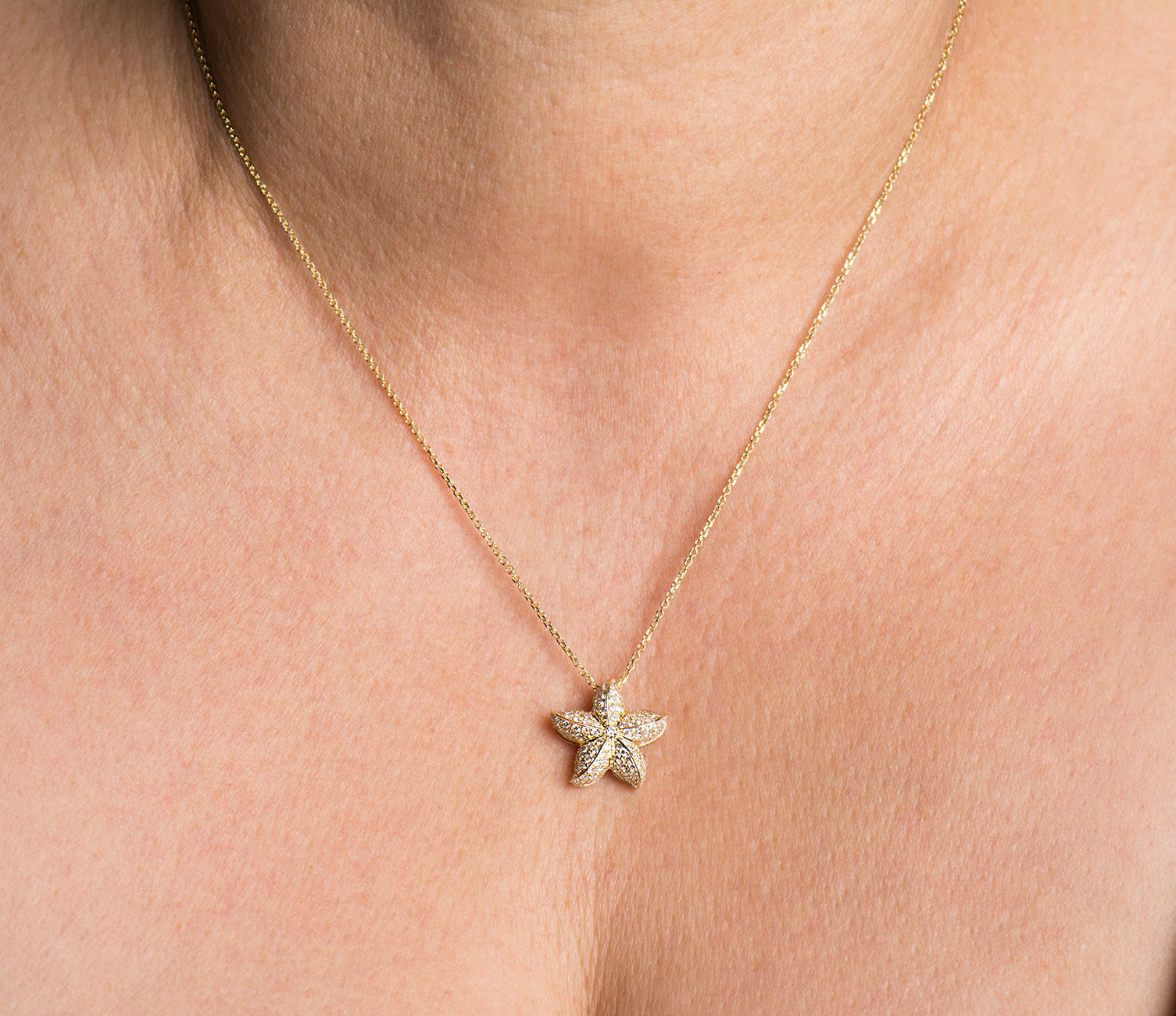 Starfish Diamonds Necklace