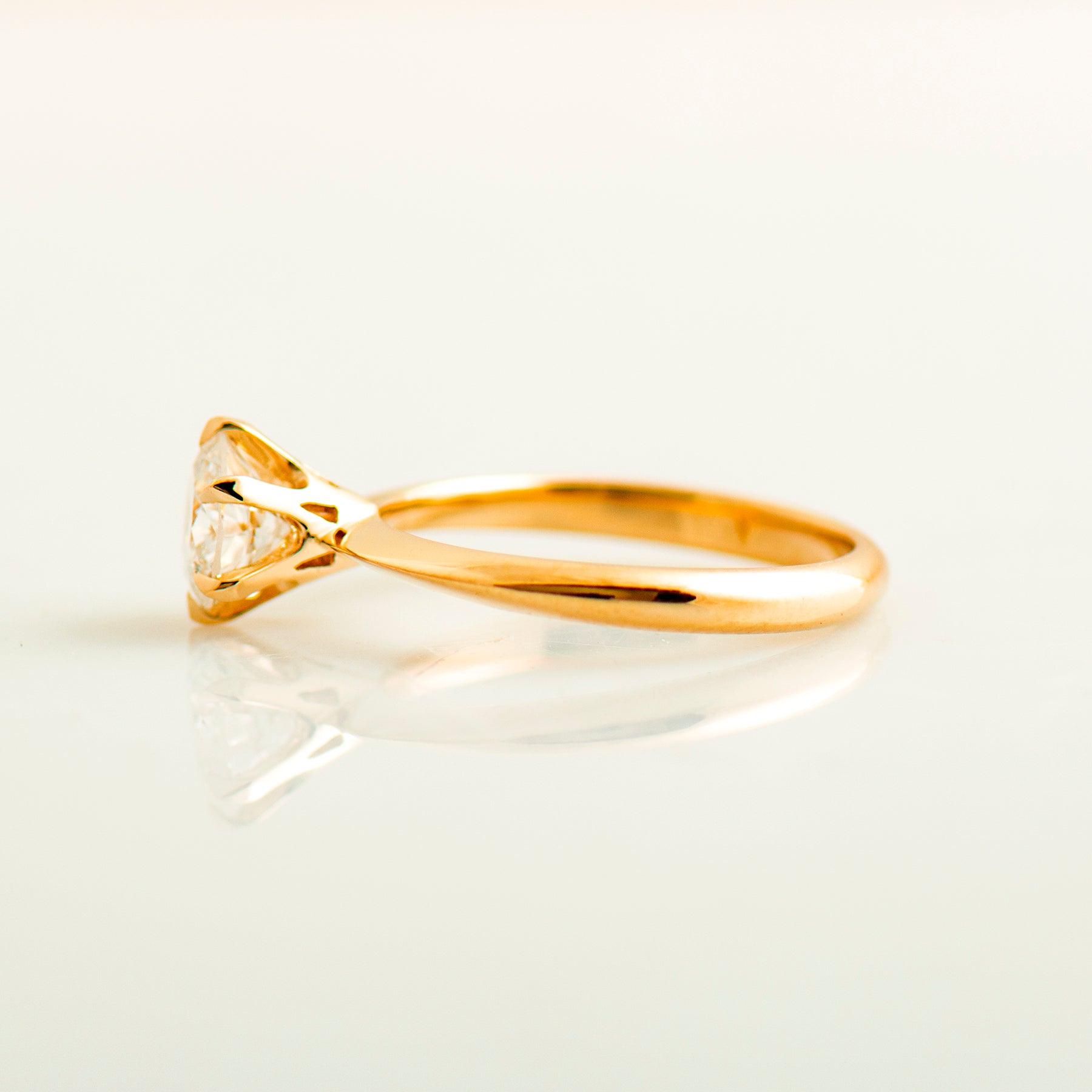 The Six Prong Solitaire Ring