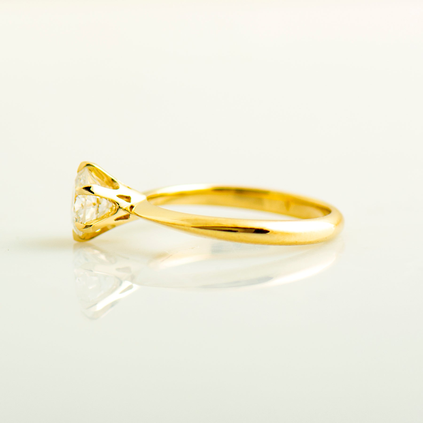 The Six Prong Solitaire Ring