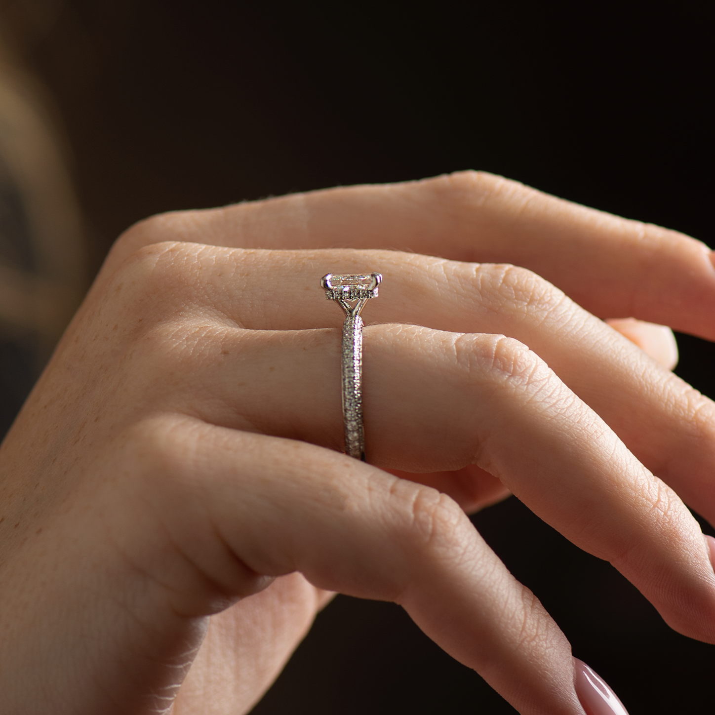 Radiant Engagement Ring