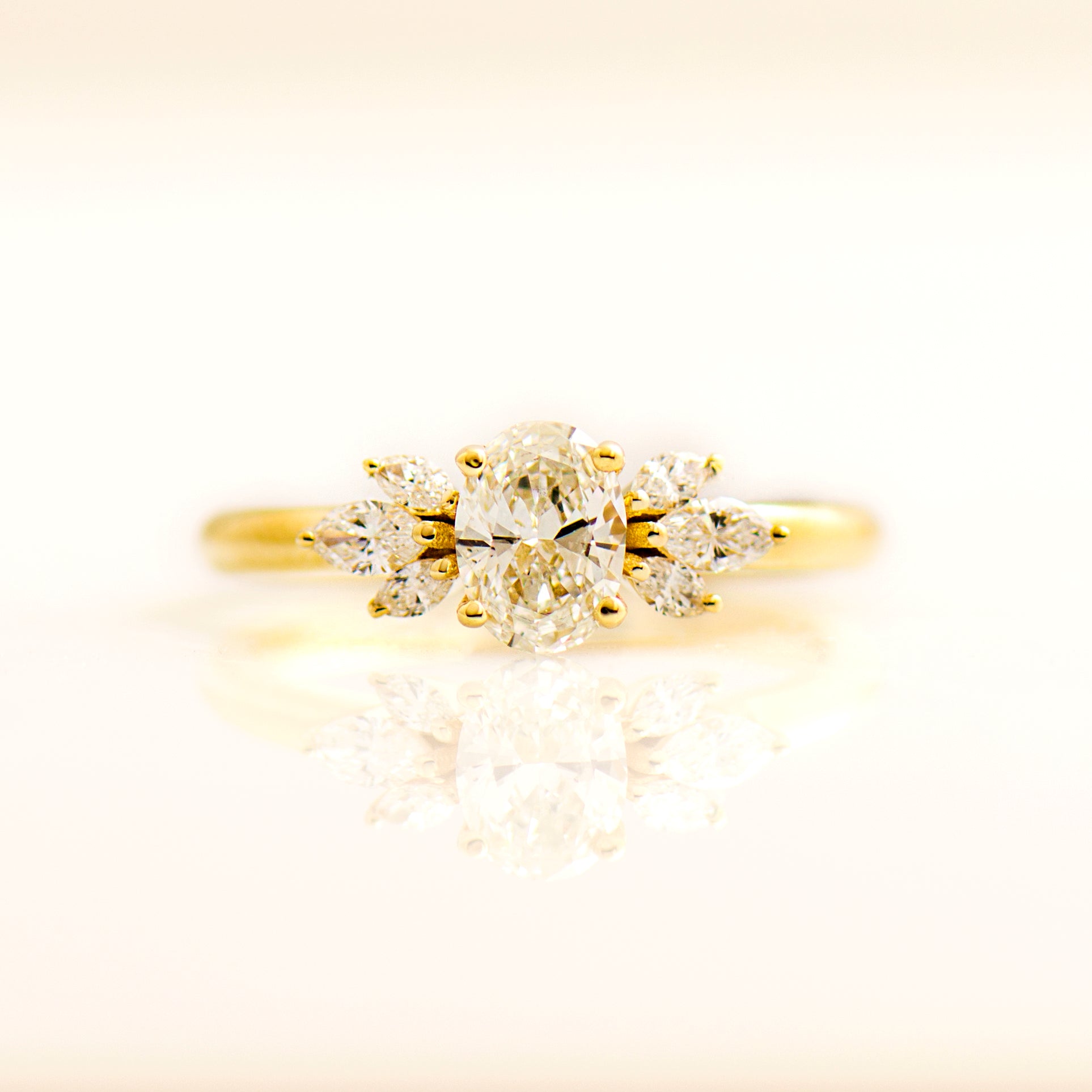Flower Engagement Ring