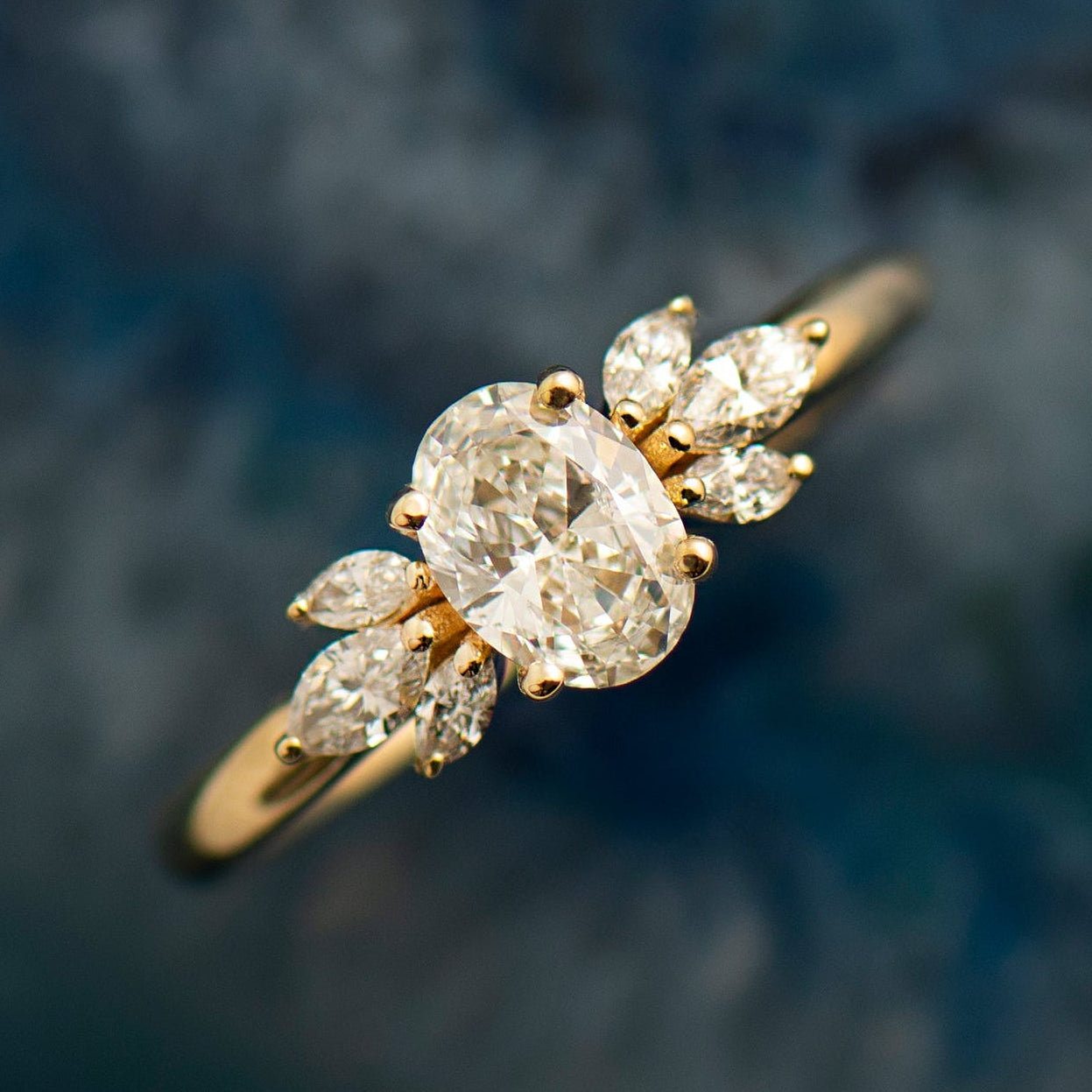 Flower Engagement Ring