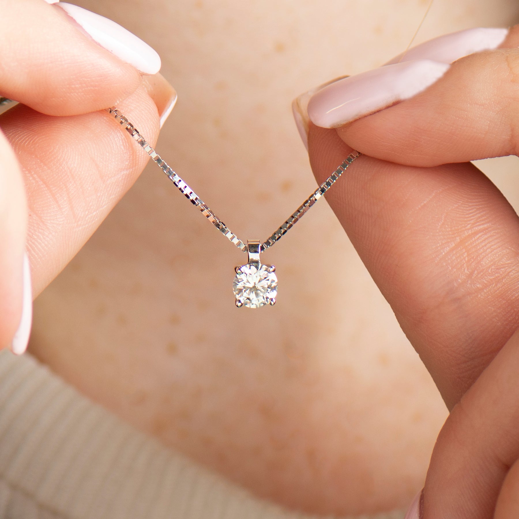 Solitaire Diamond Necklace