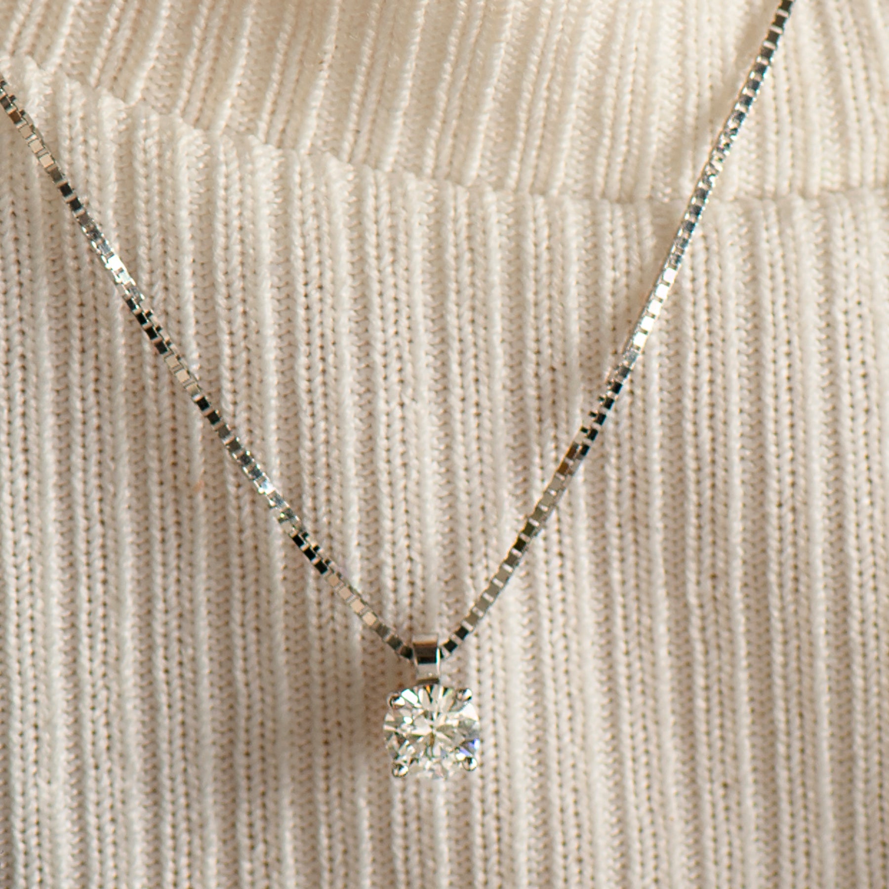 Solitaire Diamond Necklace