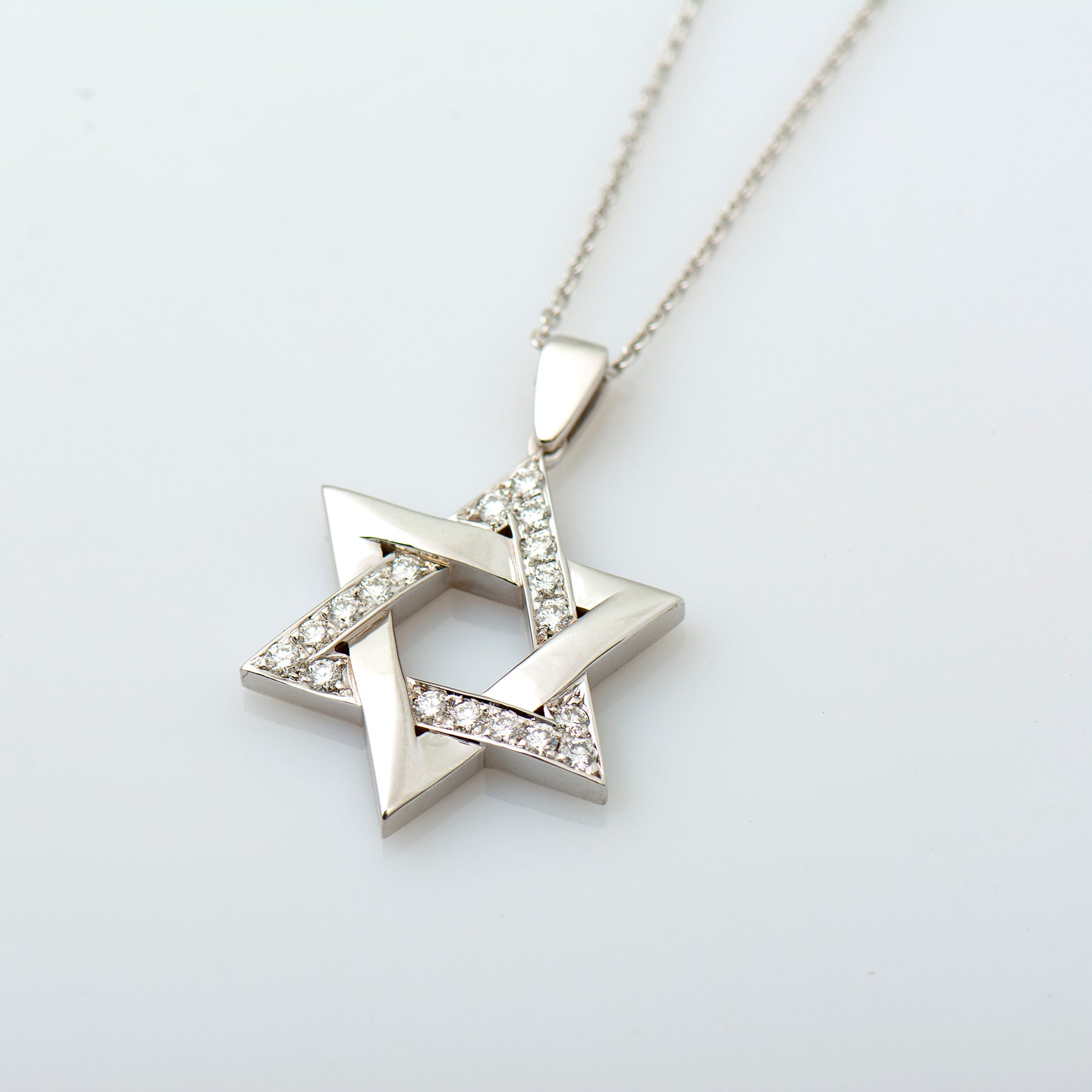 Star of David Interlocked Necklace