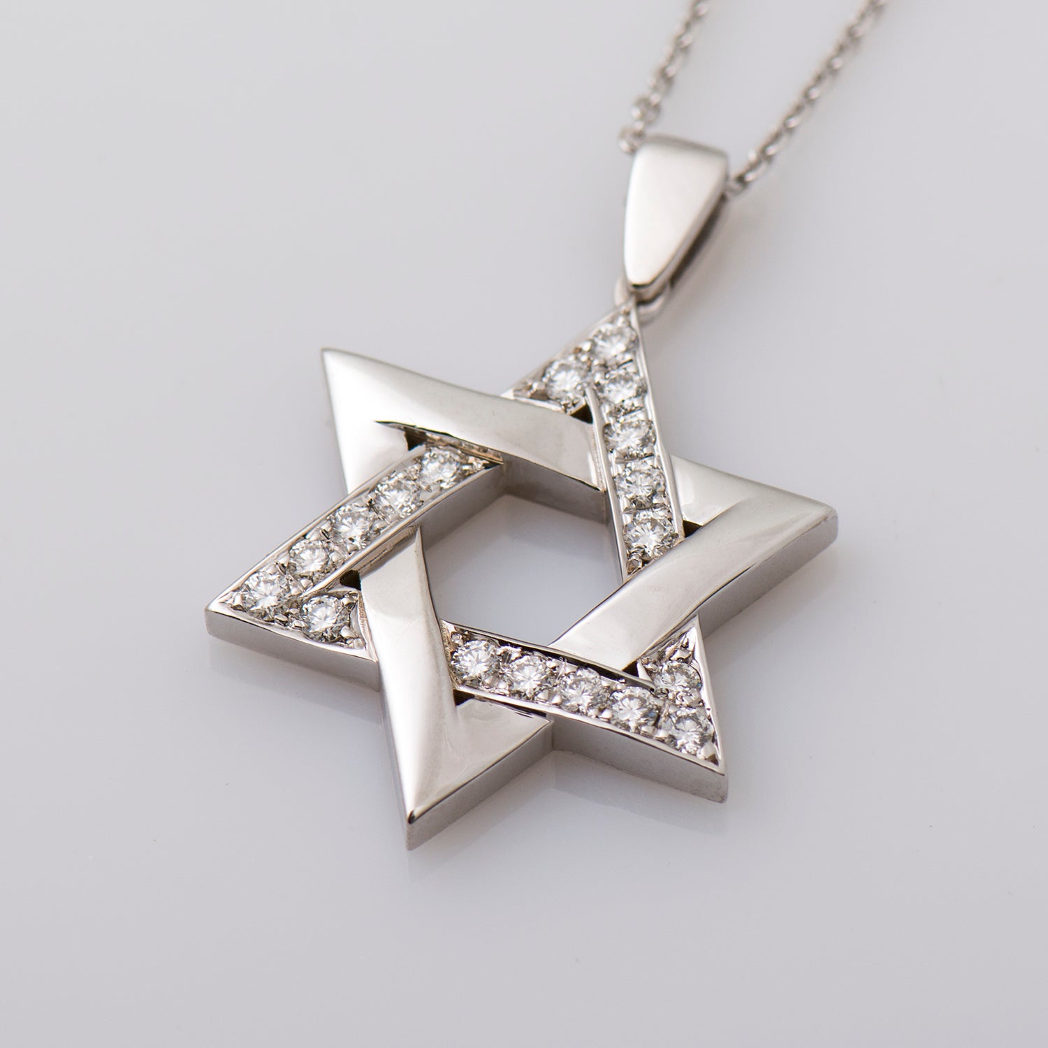 Star of David Interlocked Necklace