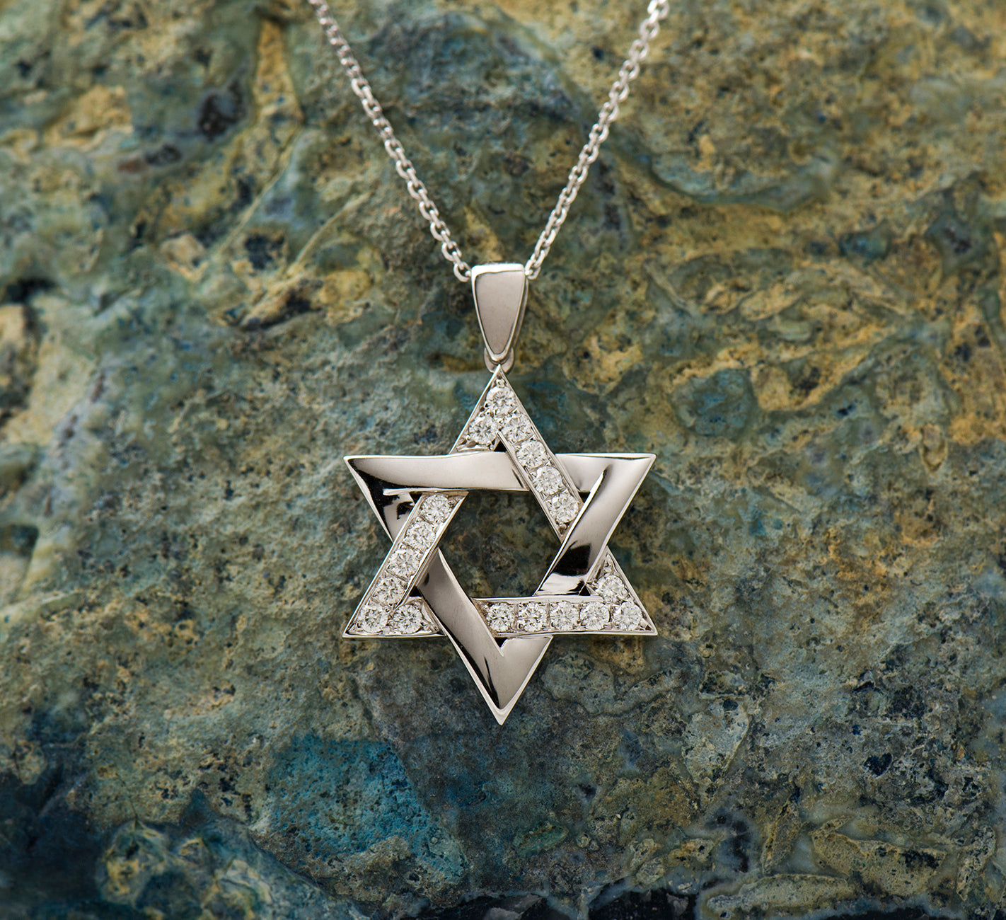 Star of David Interlocked Necklace