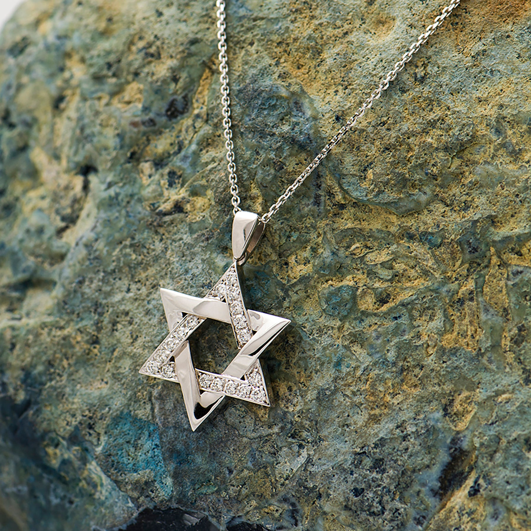 Star of David Interlocked Necklace