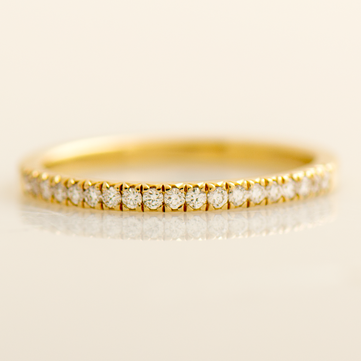 1.7mm Thin Pave' Ring