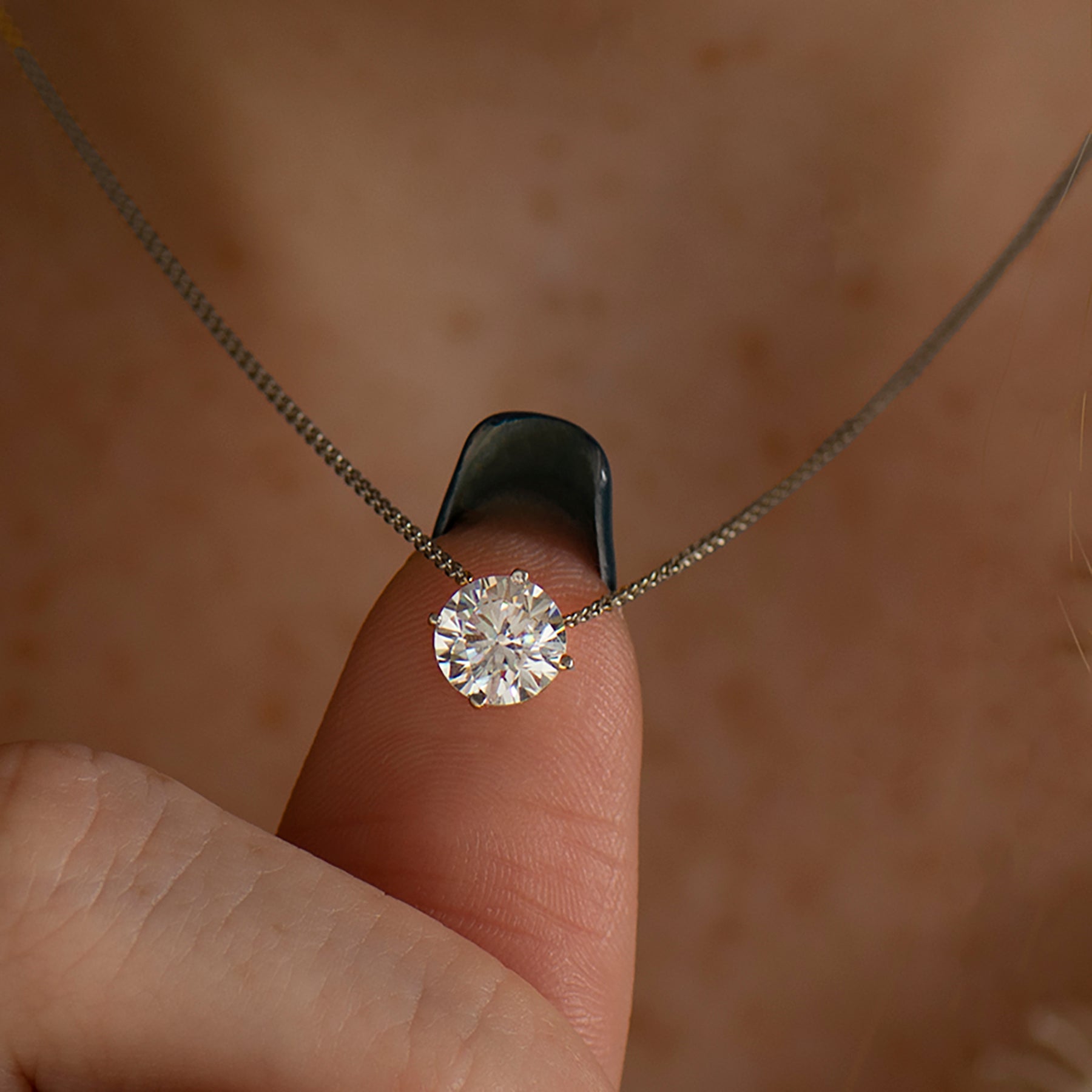 Solitaire Diamond Necklace