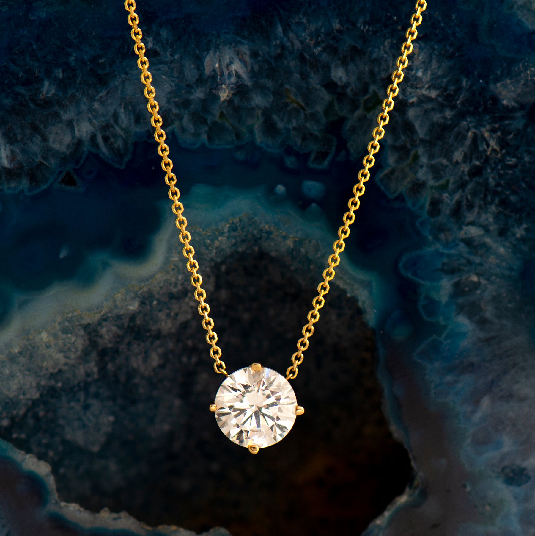 Solitaire Diamond Necklace