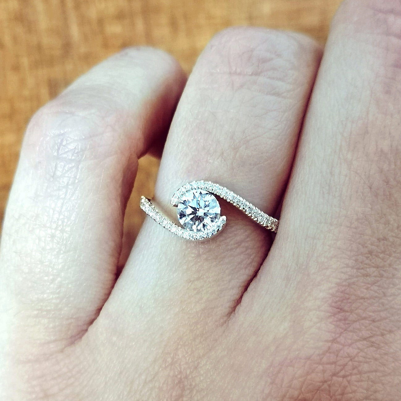 Bypass Engagement Ring