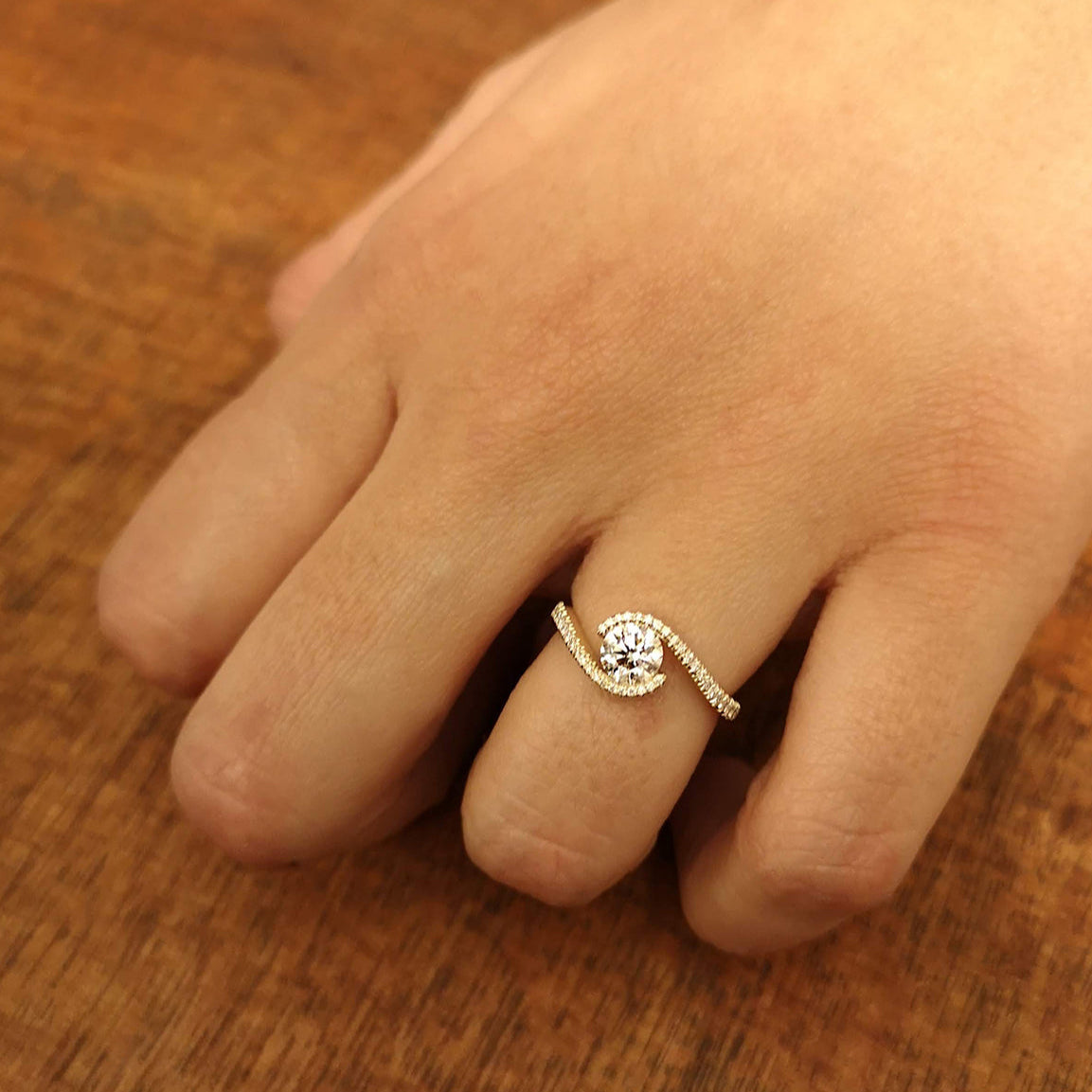 Bypass Engagement Ring